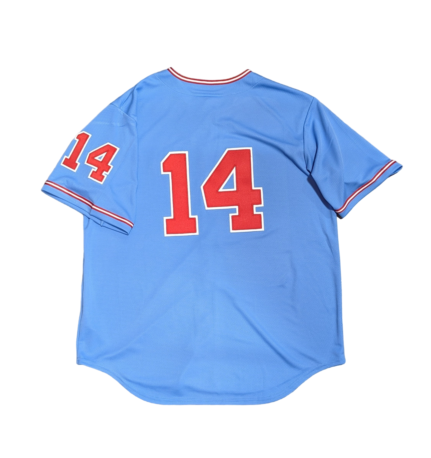Men's Bill Melton Chicago White Sox Cooperstown Road Powder Blue/Red 1972 Premium Stitch Replica Jersey