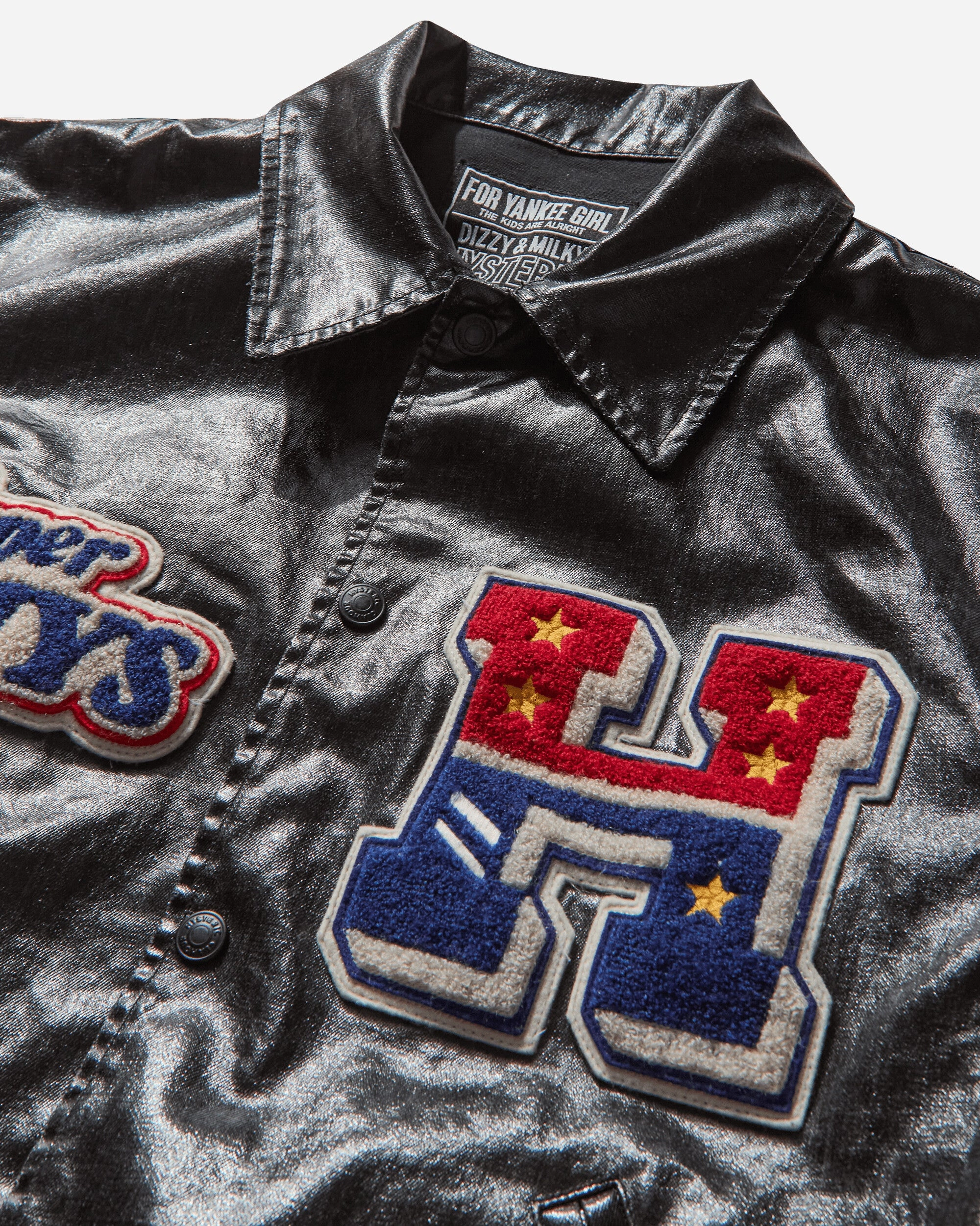 Men's HG Patch Varsity Jacket Black