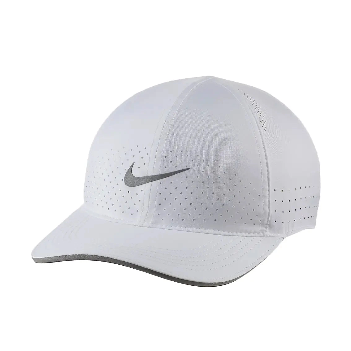 Nike AeroBill Featherlight Perforated Running Cap - White