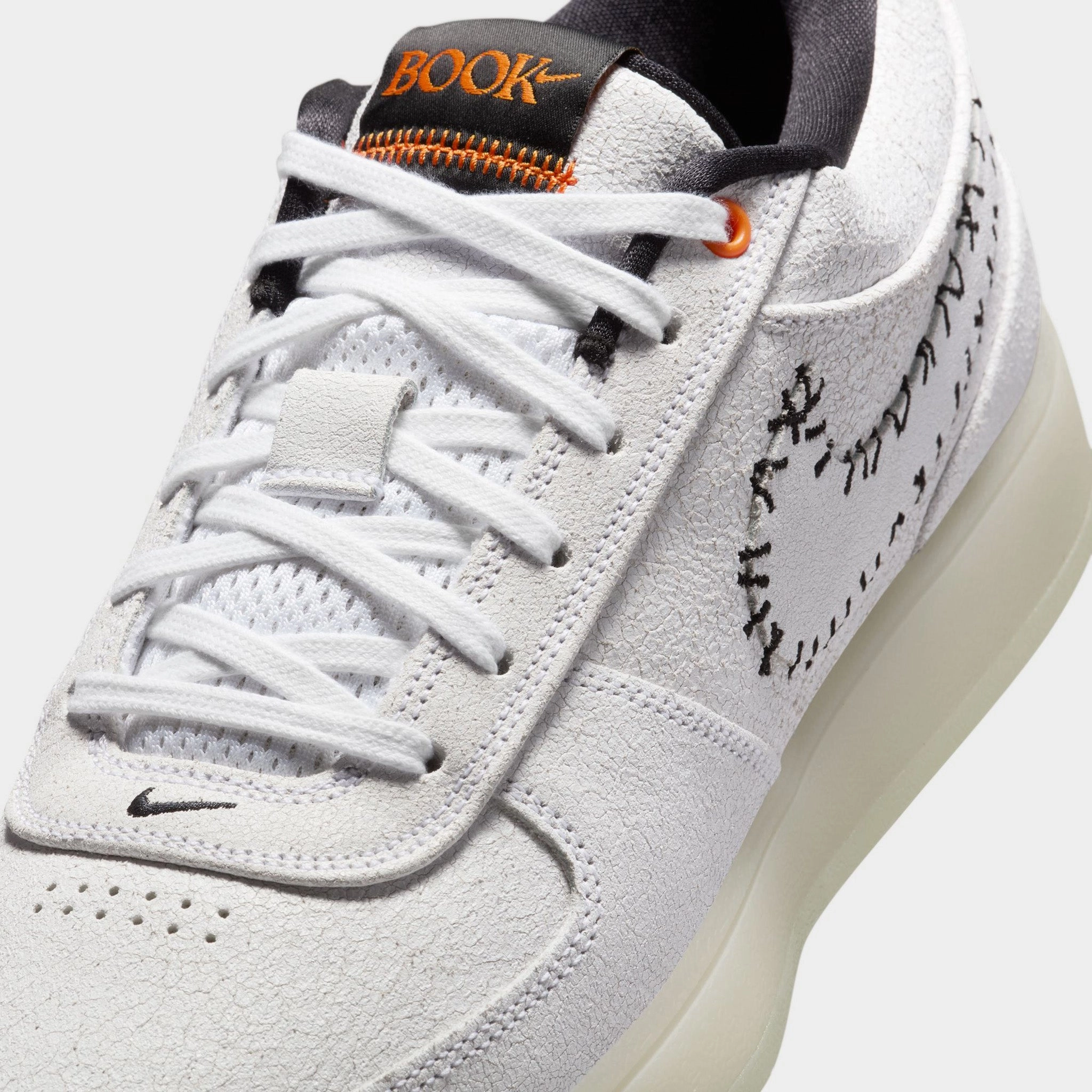 Nike Book 1 White / White - Clay Orange