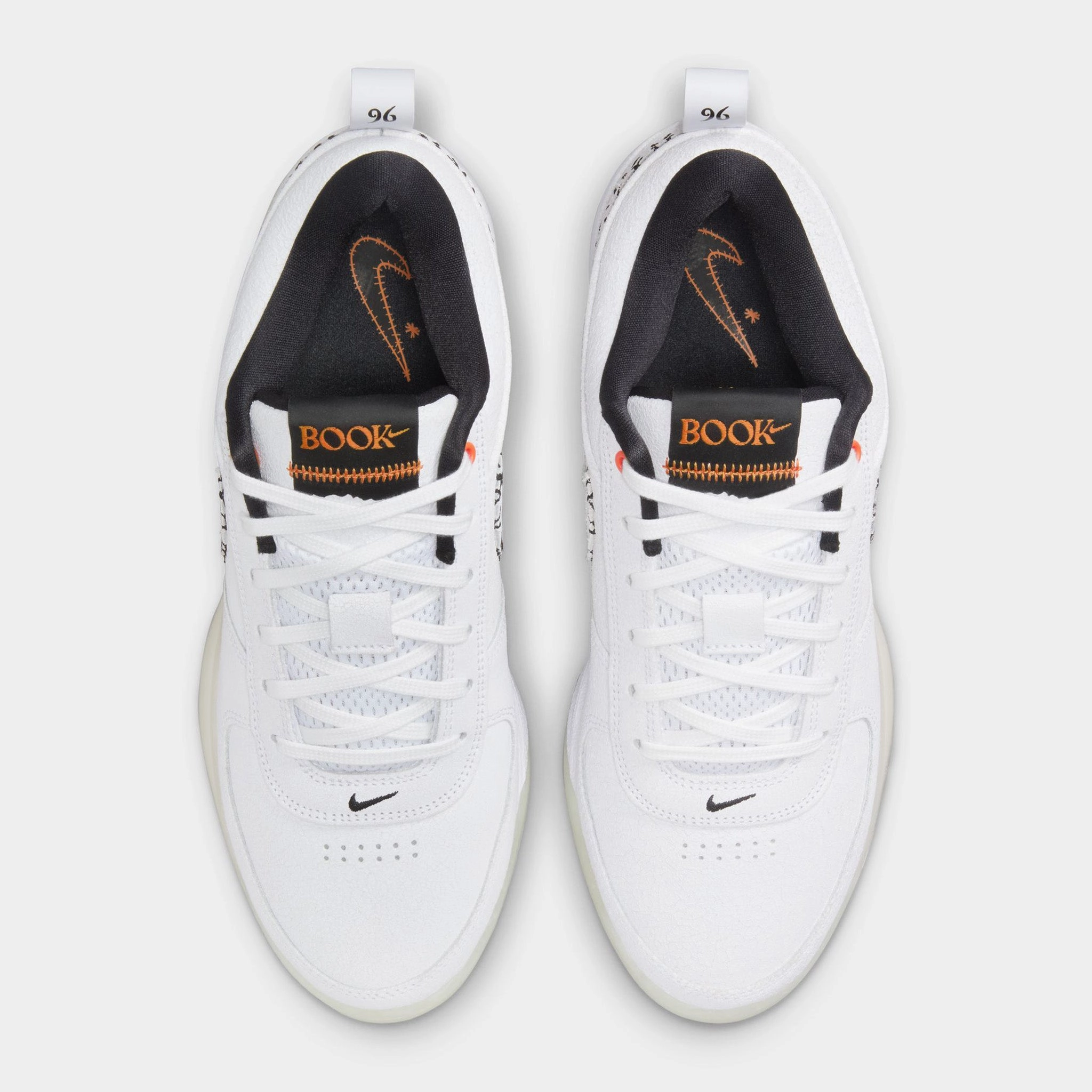 Nike Book 1 White / White - Clay Orange