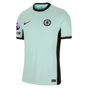 Nike Chelsea Authentic Match Vaporknit Third Jersey w/ EPL   No Room For Racism Patches 23/24 (Mint Foam/Black)