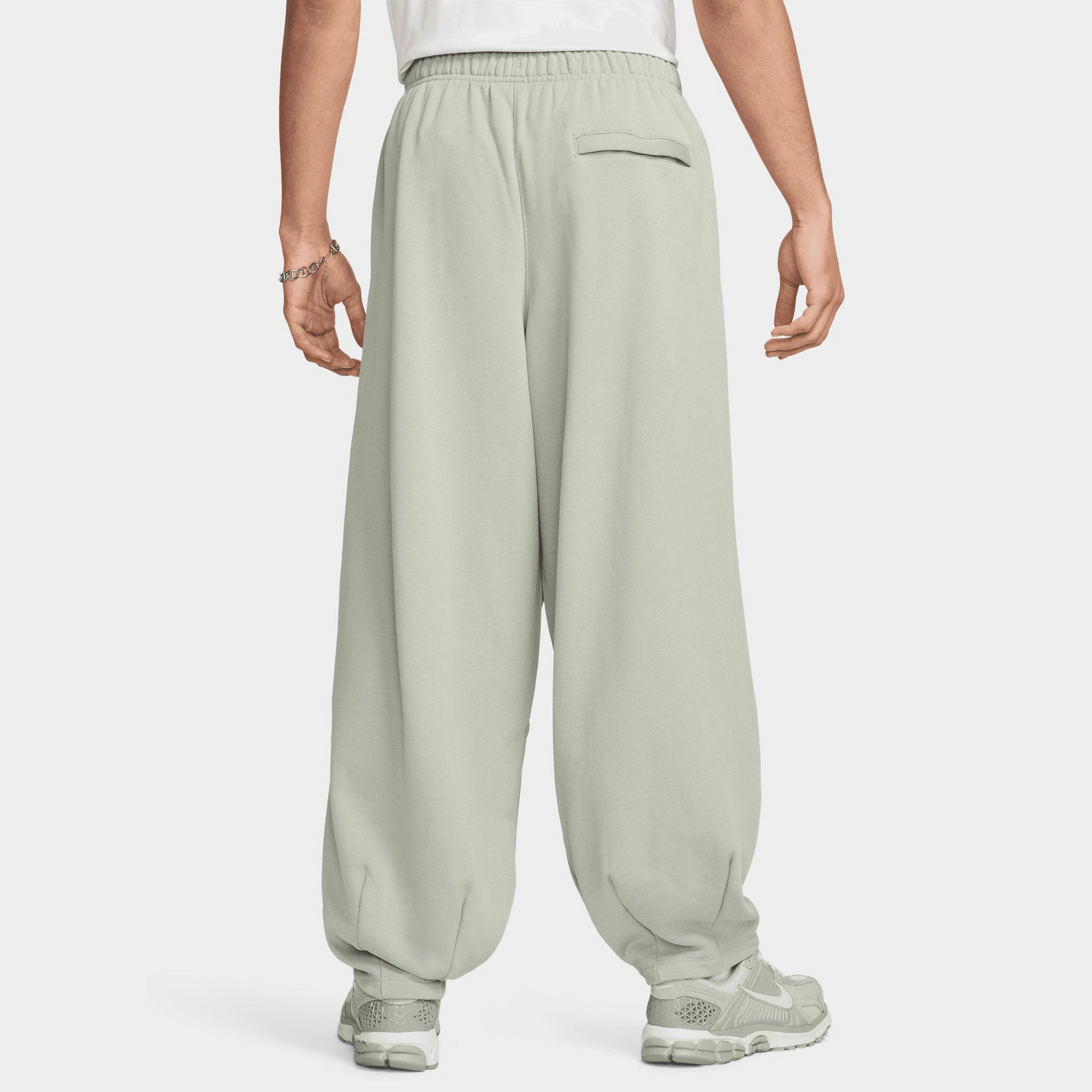 Nike Club Fleece French Terry Oversized Pants Jade Horizon / White