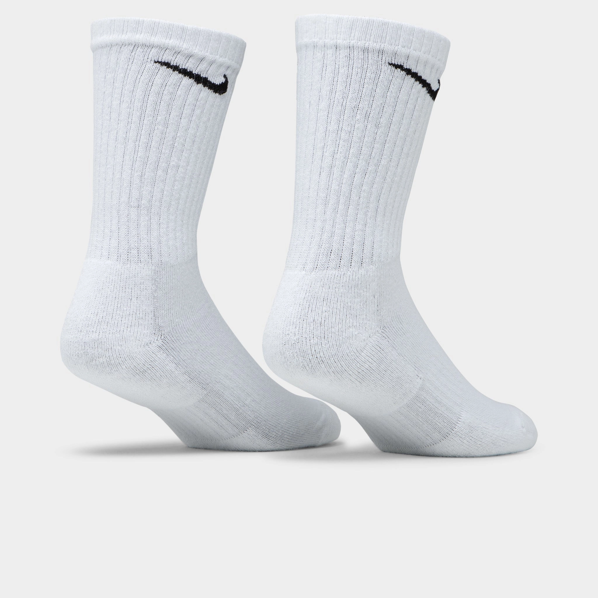 Nike Everyday Cushioned Training Crew Socks (3 Pack) White / Black