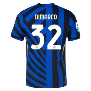 Nike Inter Milan Authentic Federico Dimarco Home Jersey w/ Serie A   Scudetto Patch 24/25 (Lyon Blue/Black)