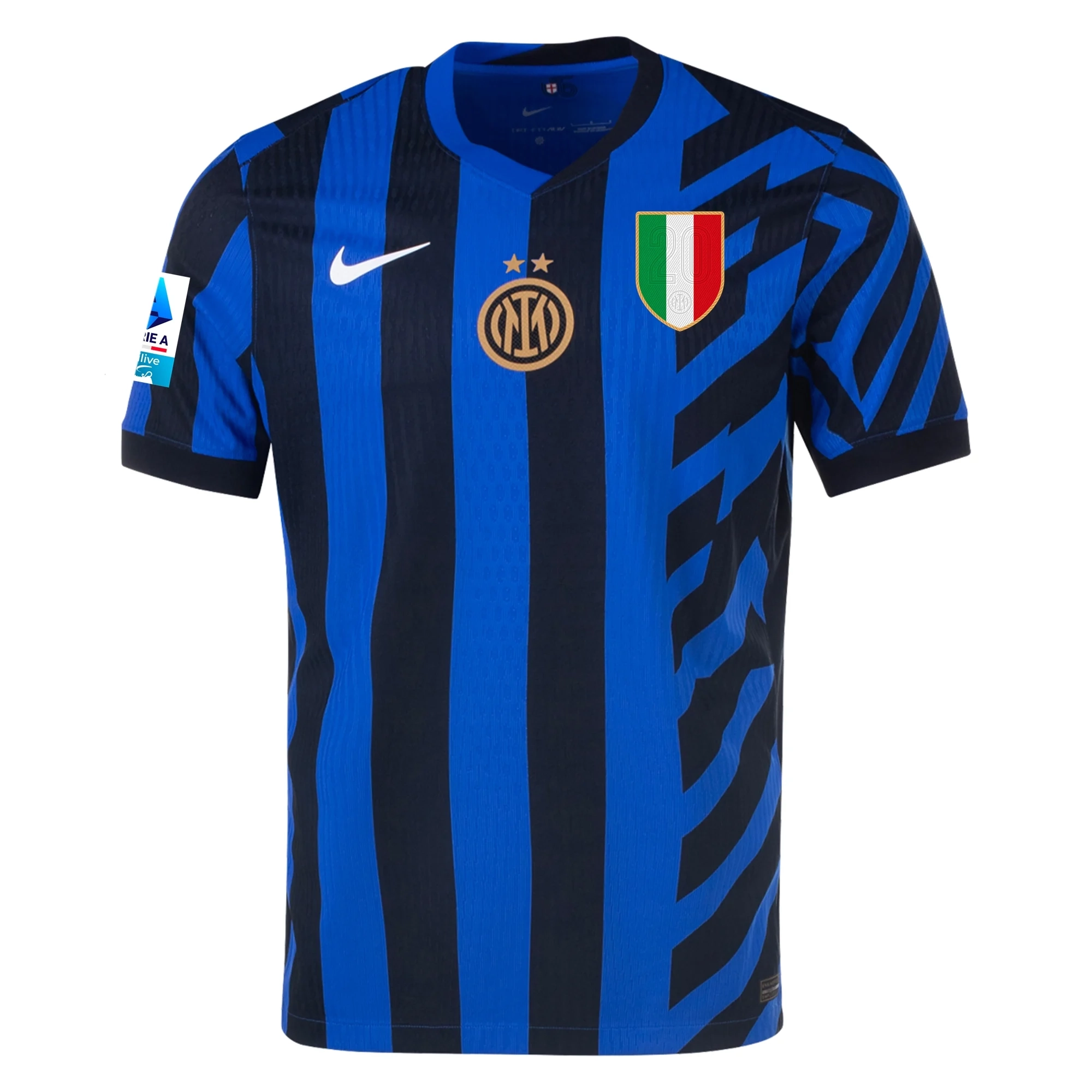 Nike Inter Milan Authentic Federico Dimarco Home Jersey w/ Serie A   Scudetto Patch 24/25 (Lyon Blue/Black)