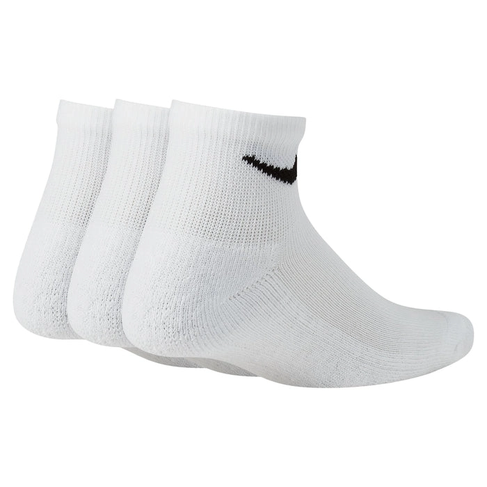 NIKE KID'S CUSHIONS ANKLE 3 PACKS WHITE SOCKS