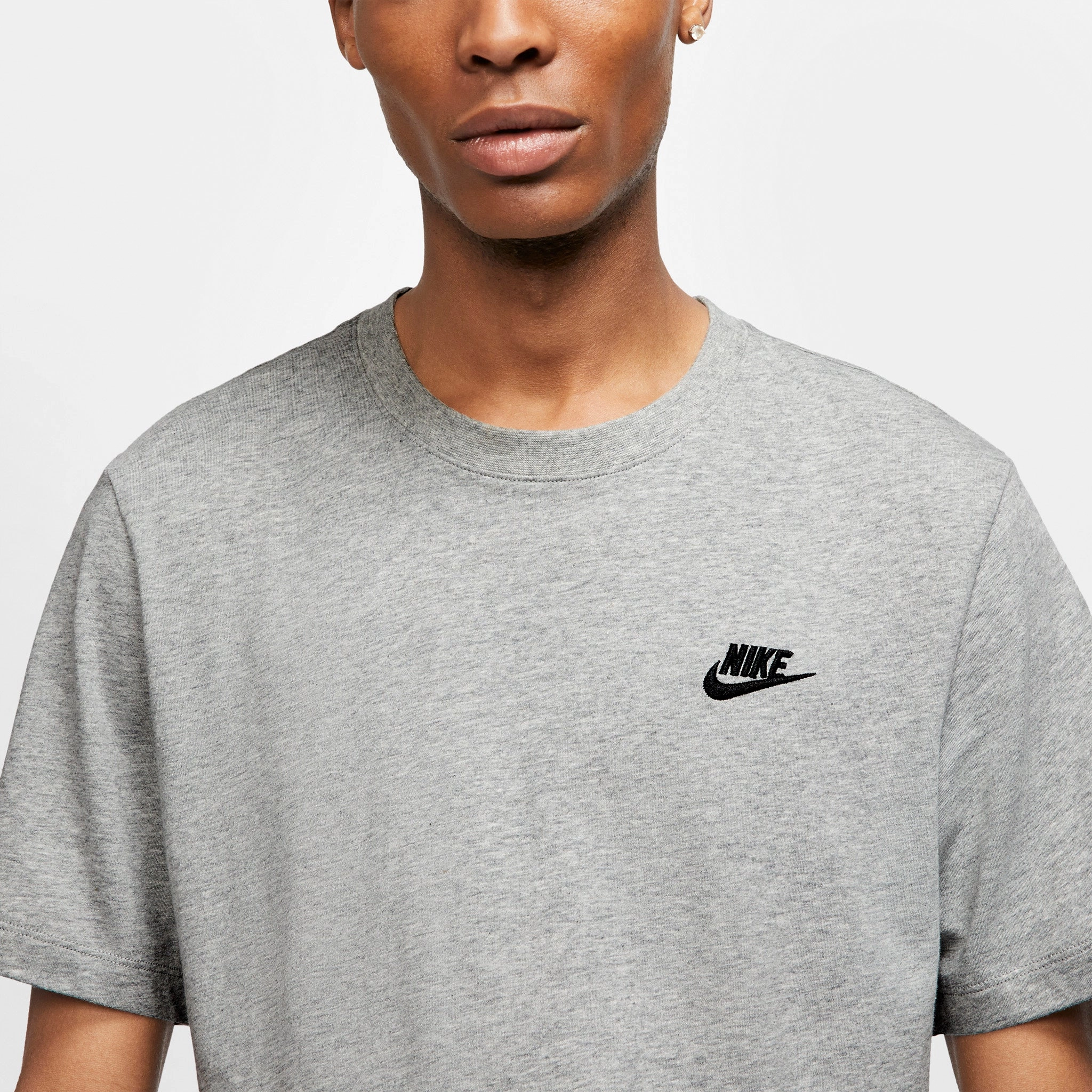 Nike Sportswear Club T-shirt Dark Heather Grey / Black