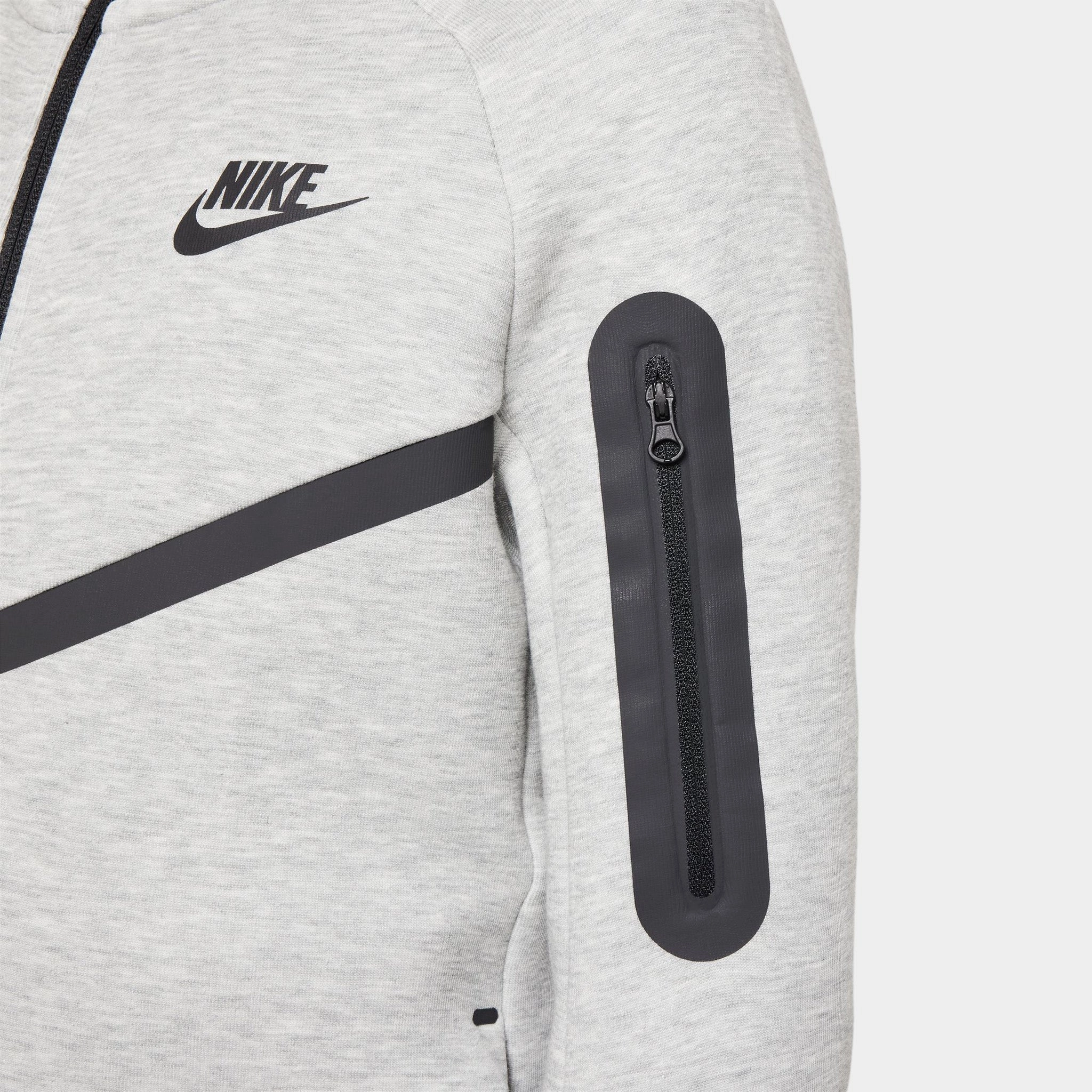 Nike Sportswear Junior Boys' Tech Fleece Hoodie / Dark Heather Grey