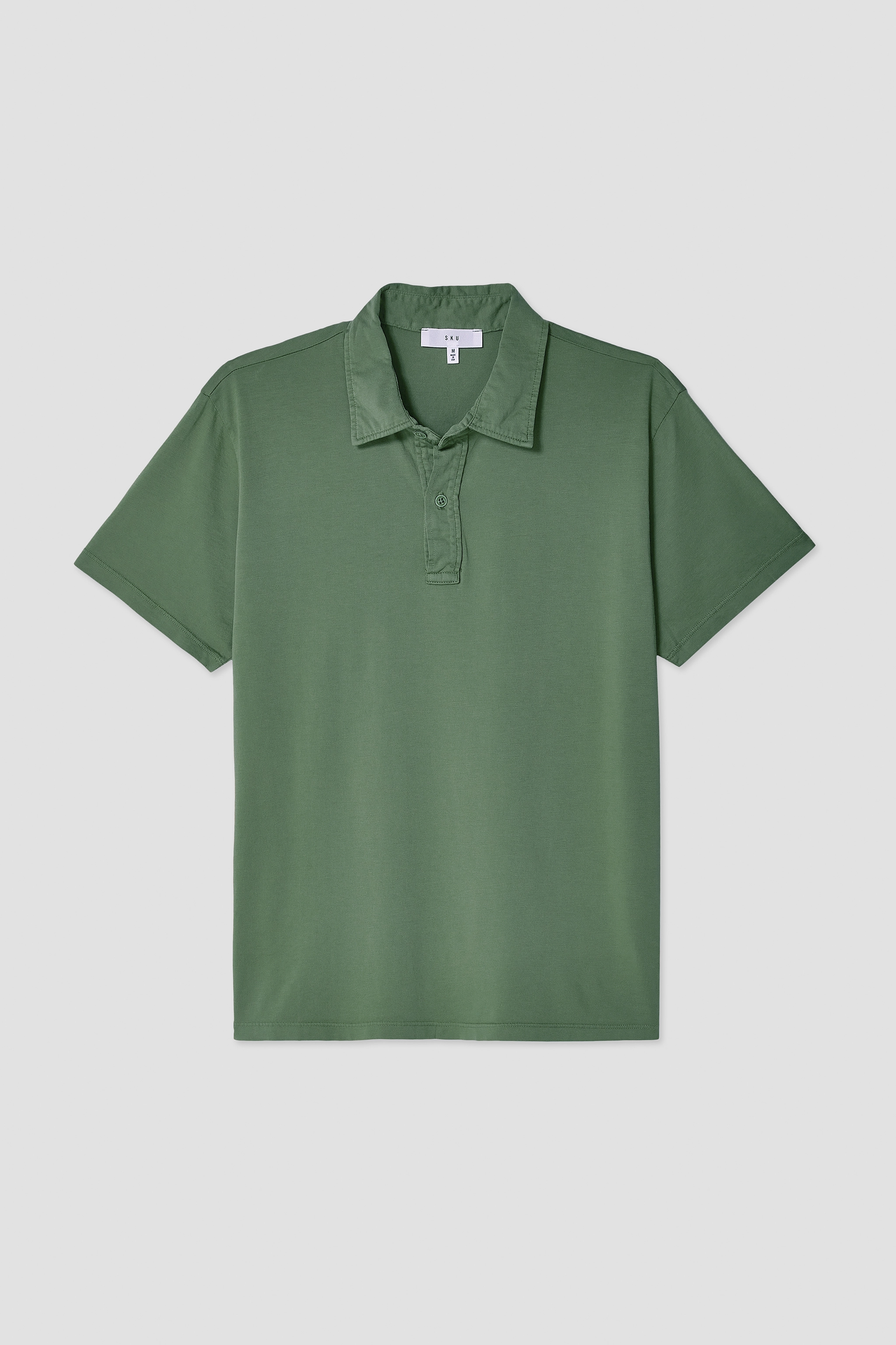 Save Khaki Short Sleeve Supima Jersey Polo