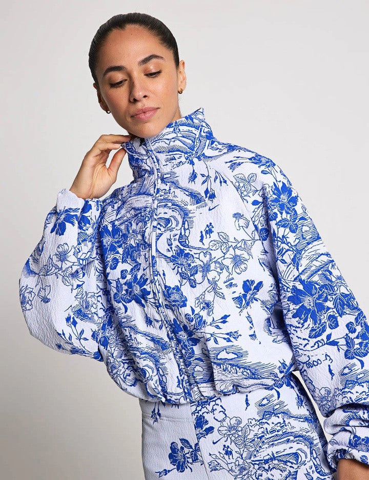 Sportswear Collection Jacquard Track Jacket - White/Hyper Royal