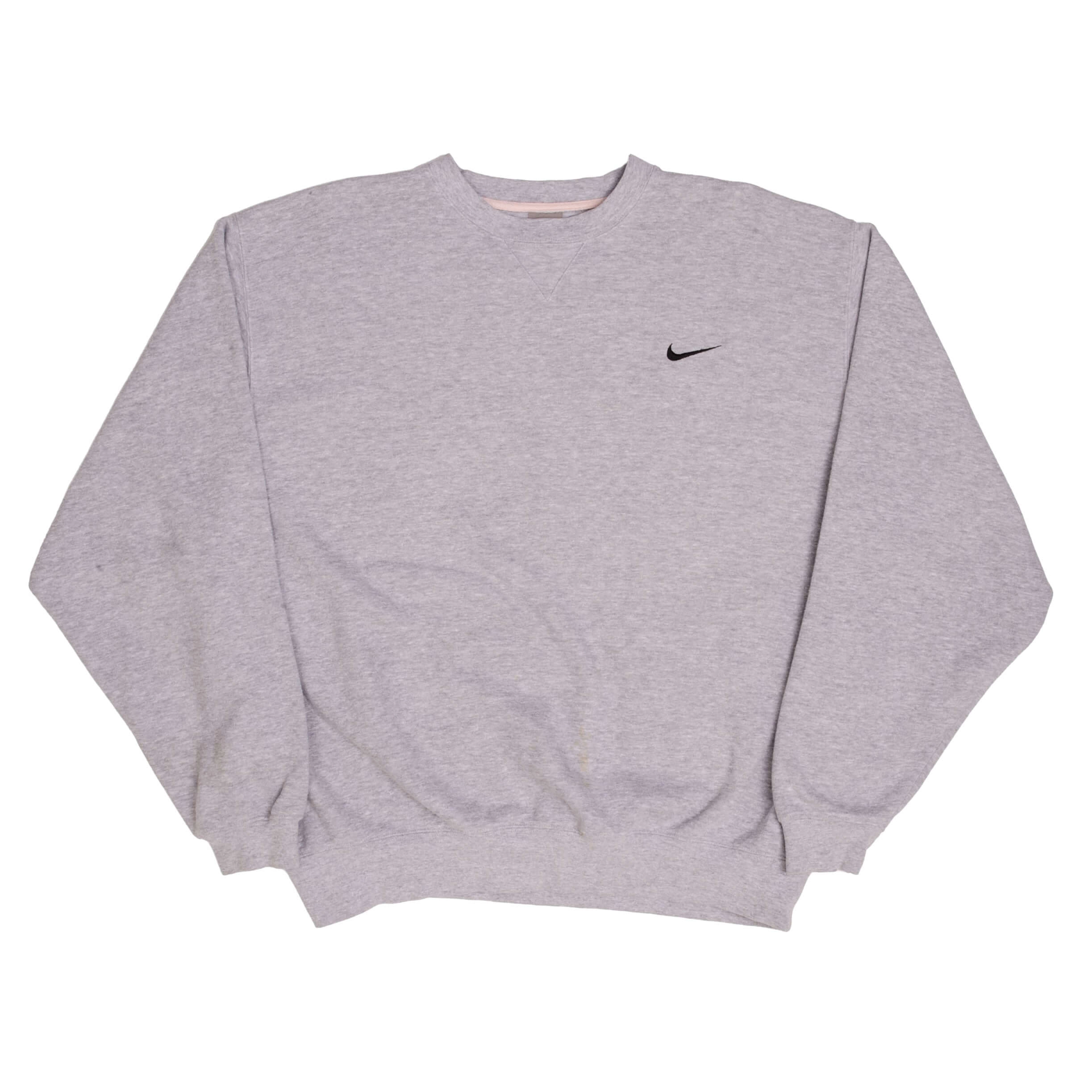 VINTAGE CLASSIC NIKE SWOOSH GREY HEAVYWEIGHT SWEATSHIRT 2000S XL