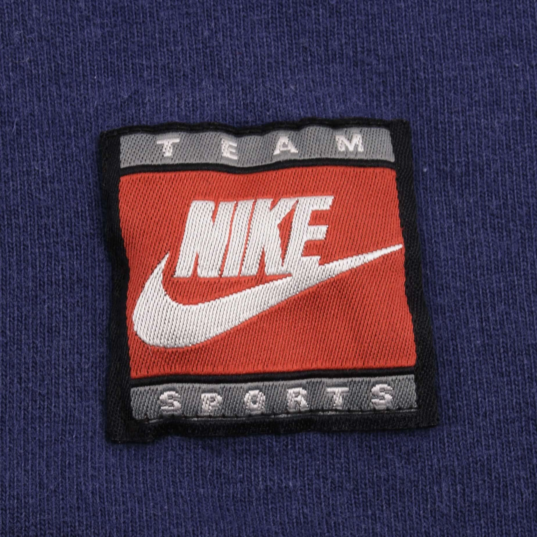 VINTAGE NIKE CENTER SWOOSH NAVY BLUE TANK TOP TEE SHIRT 1990S LARGE MADE IN USA