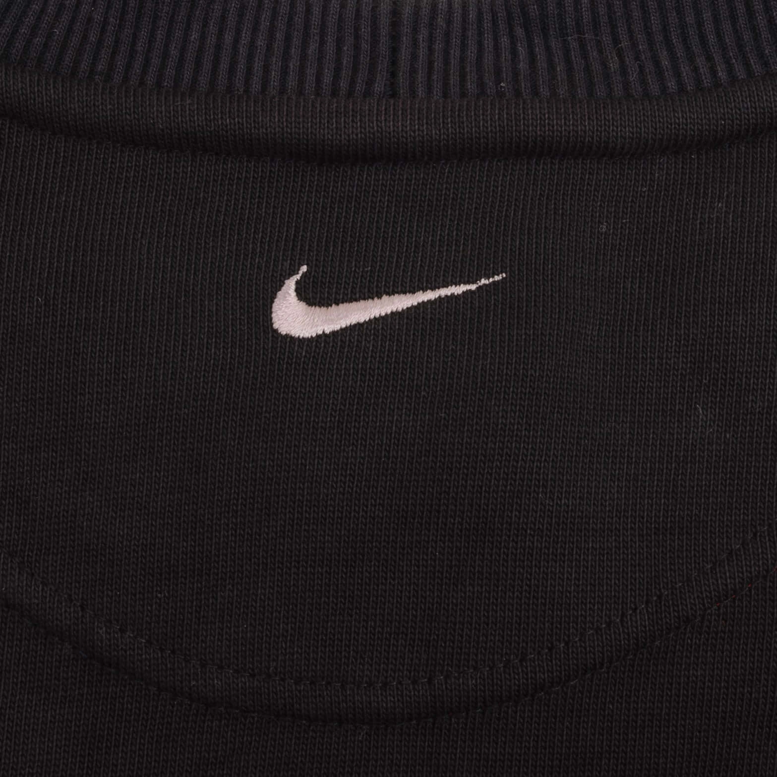 VINTAGE NIKE CLASSIC SWOOSH BLACK SWEATER SWEATSHIRT 2000S SIZE LARGE