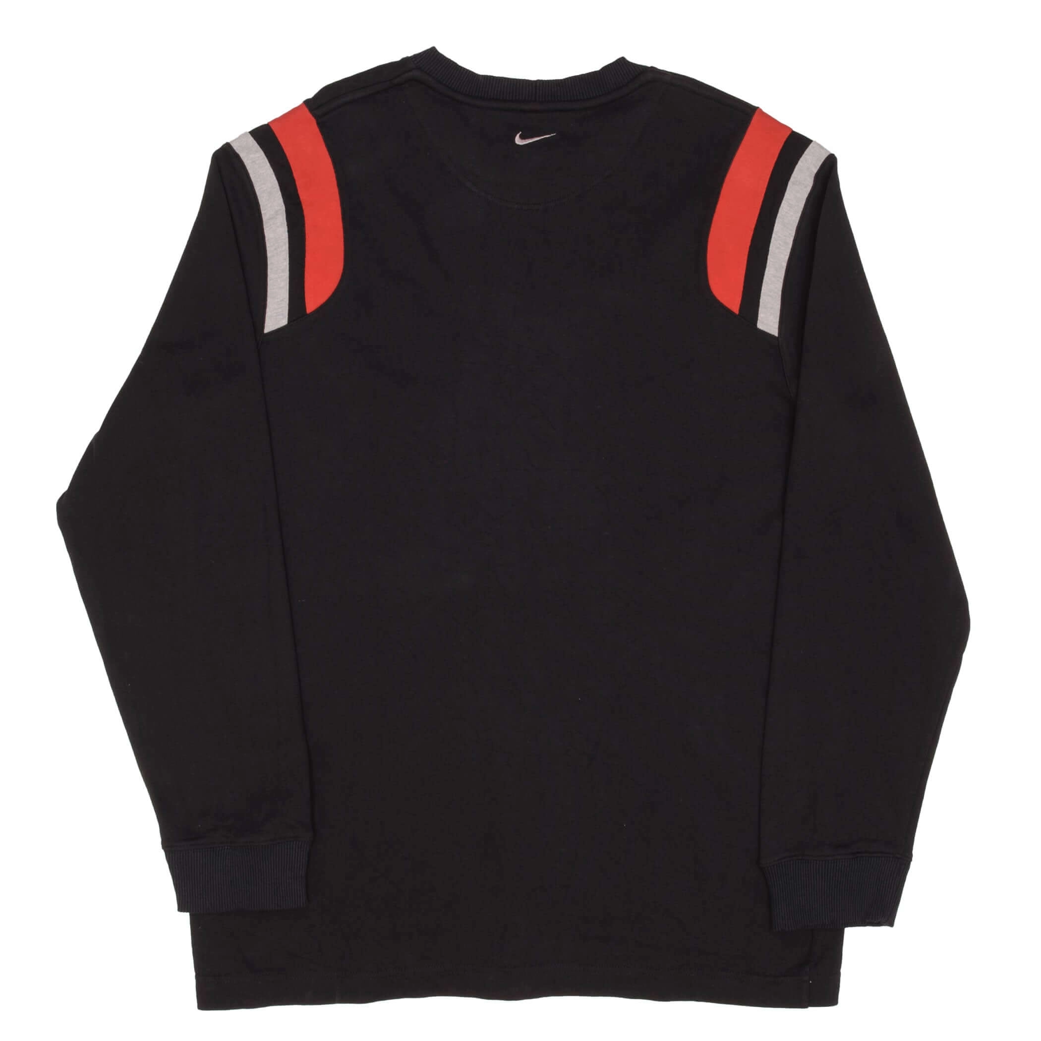 VINTAGE NIKE CLASSIC SWOOSH BLACK SWEATER SWEATSHIRT 2000S SIZE LARGE