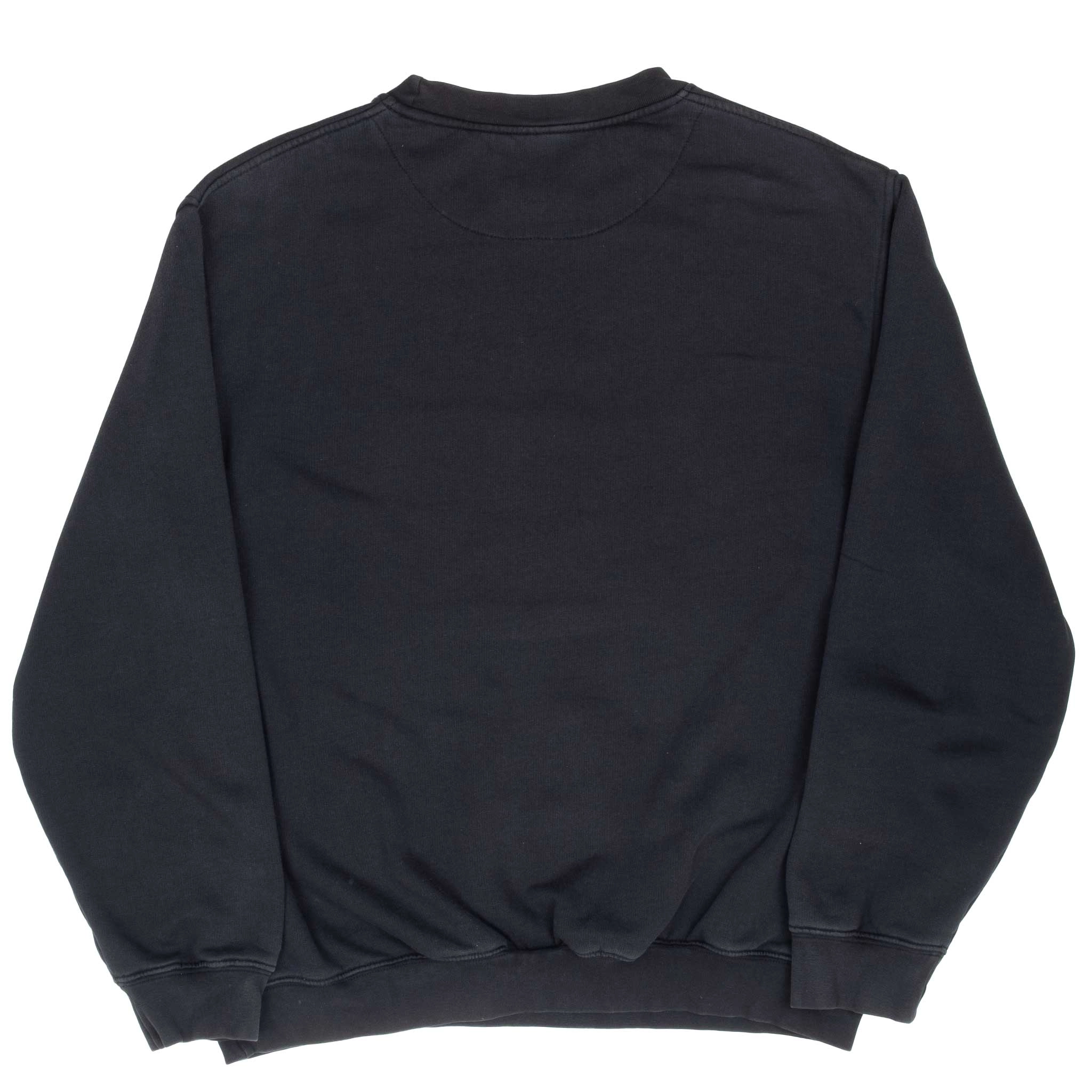 VINTAGE NIKE CLASSIC SWOOSH BLACK SWEATSHIRT 2000S MEDIUM