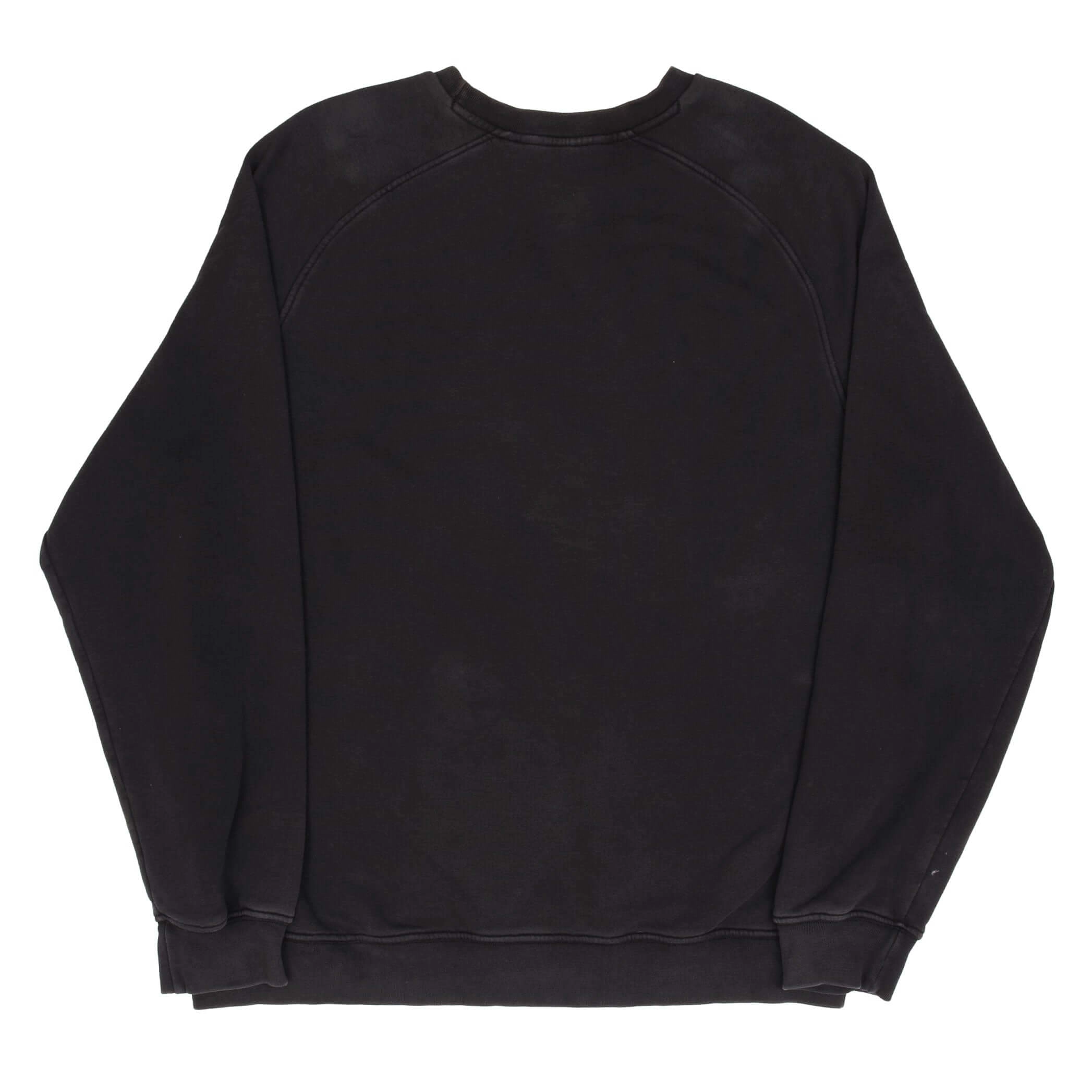 VINTAGE NIKE CLASSIC SWOOSH BLACK SWEATSHIRT 2000S SIZE 2XL