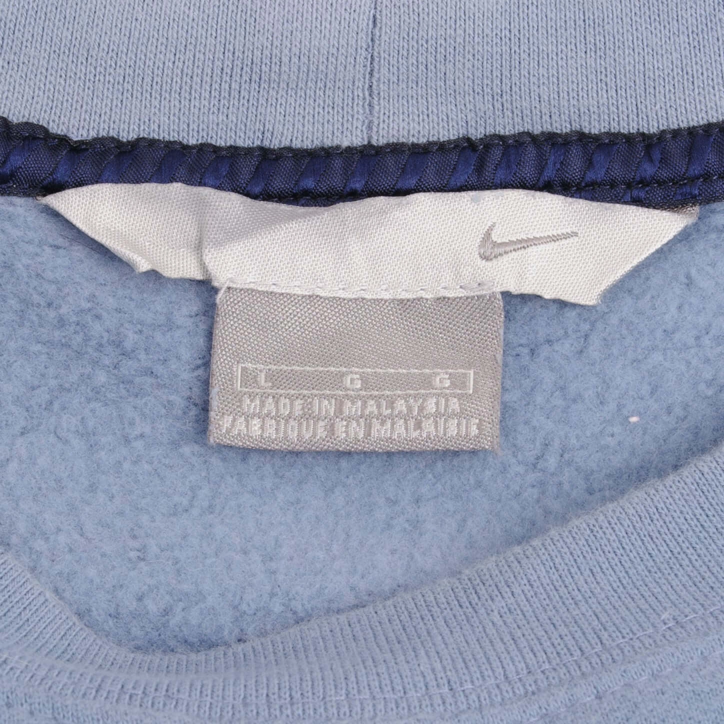VINTAGE NIKE CLASSIC SWOOSH BLUE SWEATSHIRT 2000S SIZE LARGE