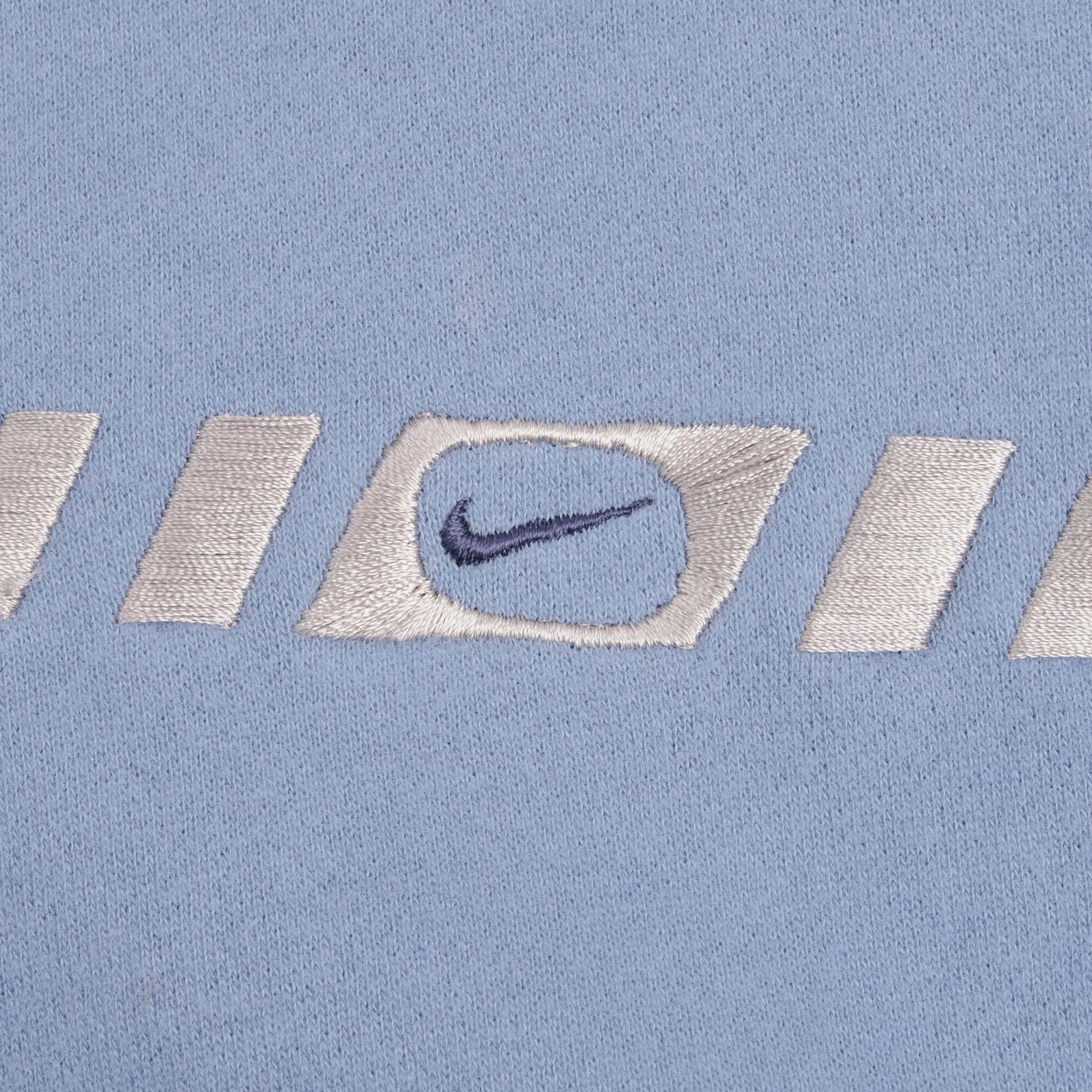 VINTAGE NIKE CLASSIC SWOOSH BLUE SWEATSHIRT 2000S SIZE LARGE