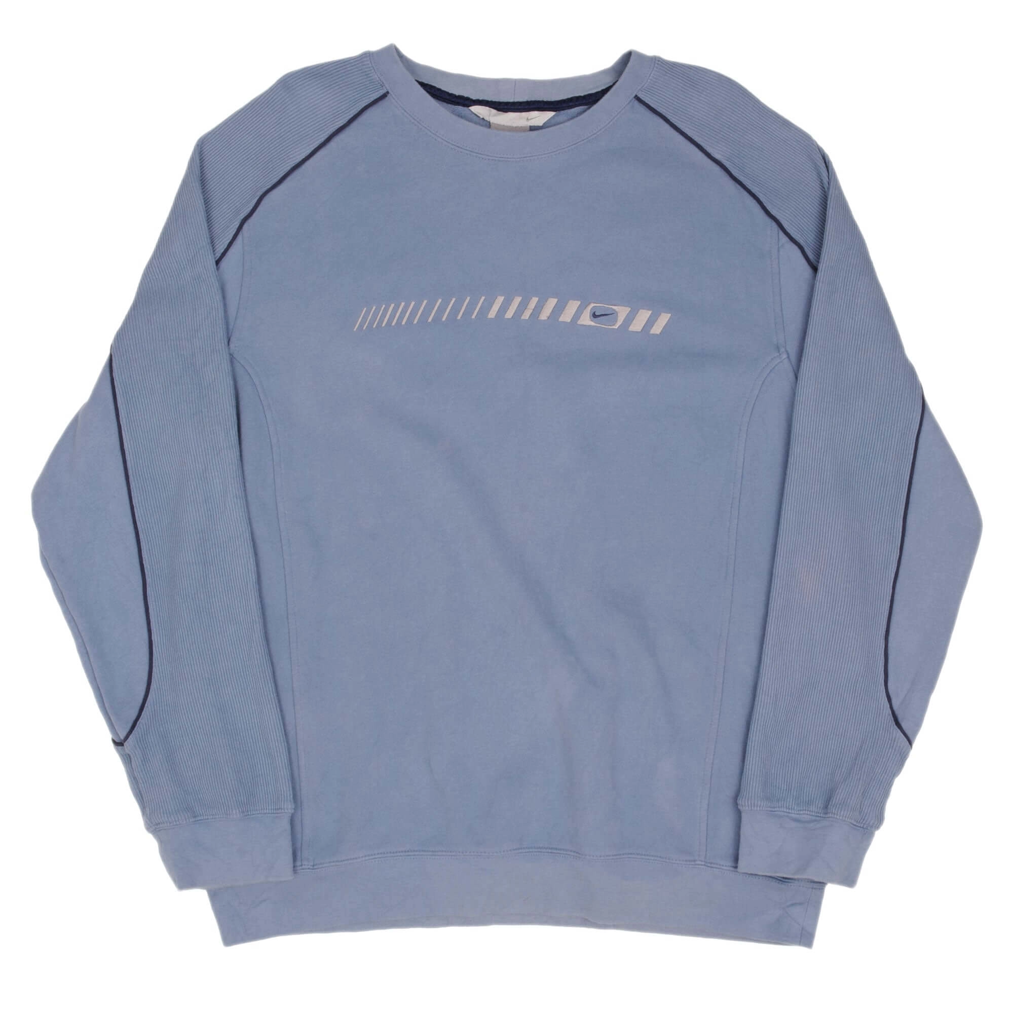 VINTAGE NIKE CLASSIC SWOOSH BLUE SWEATSHIRT 2000S SIZE LARGE