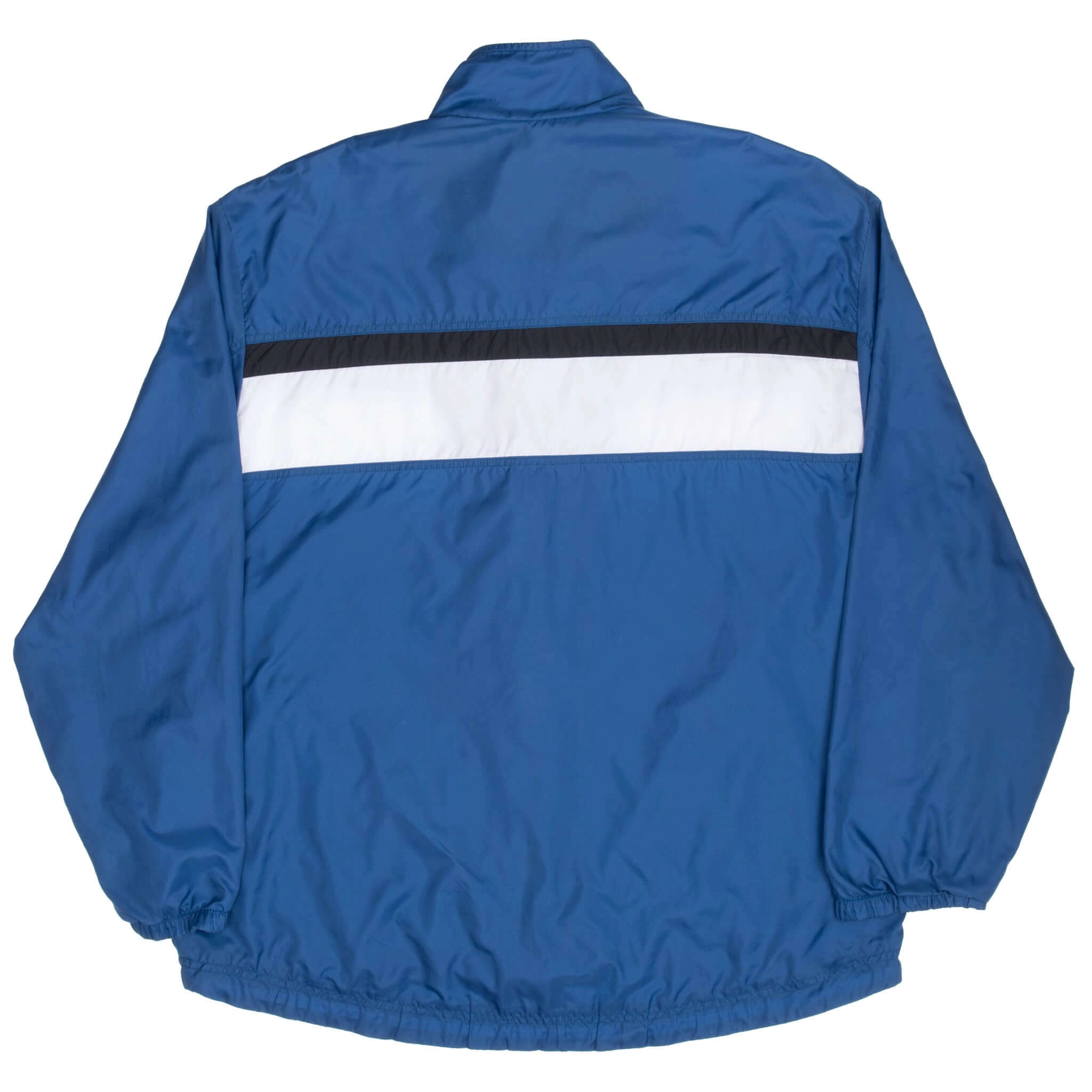 VINTAGE NIKE CLASSIC SWOOSH BLUE WINDBREAKER JACKET 1990S XL