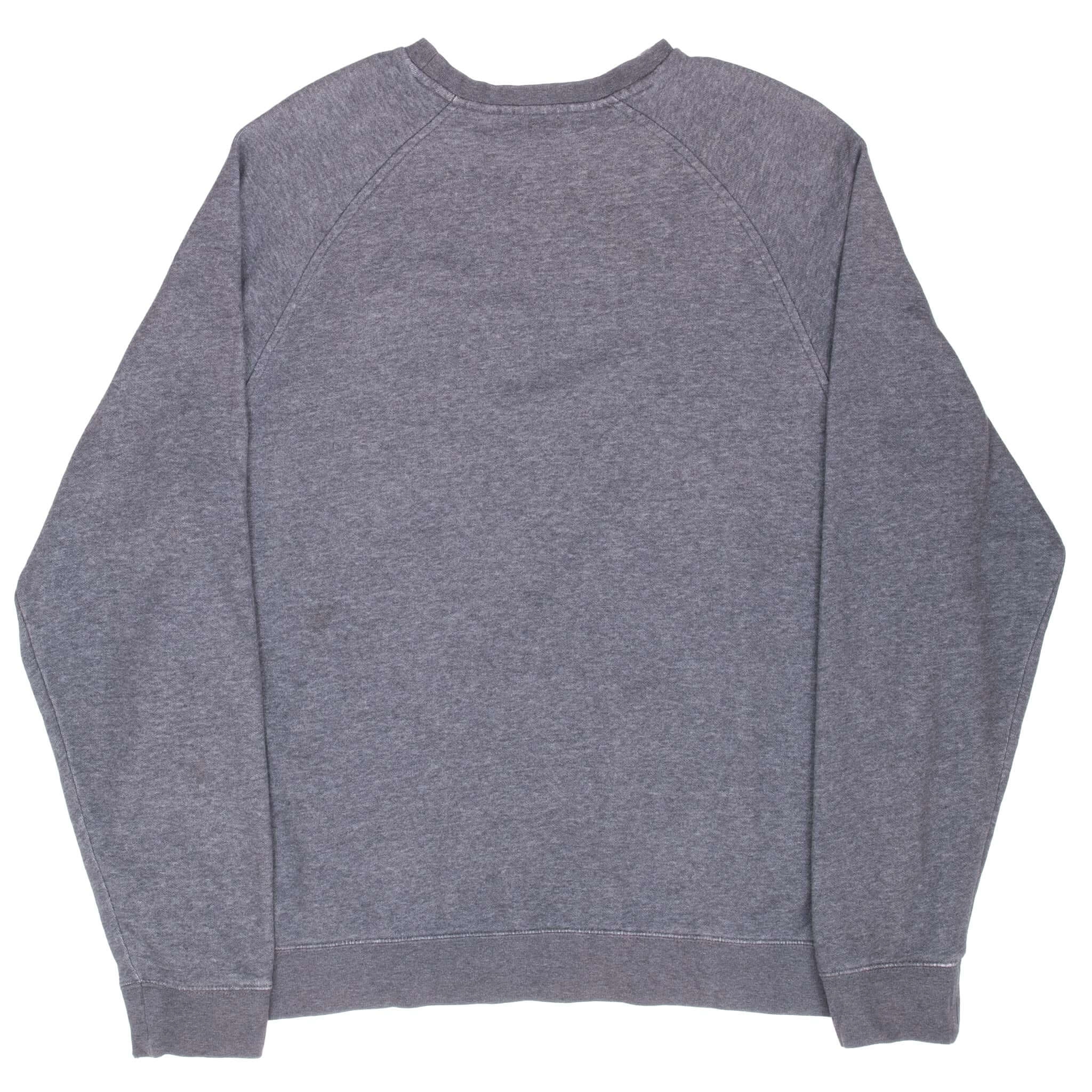 VINTAGE NIKE CLASSIC SWOOSH DARK GREY SWEATSHIRT 2000S LARGE