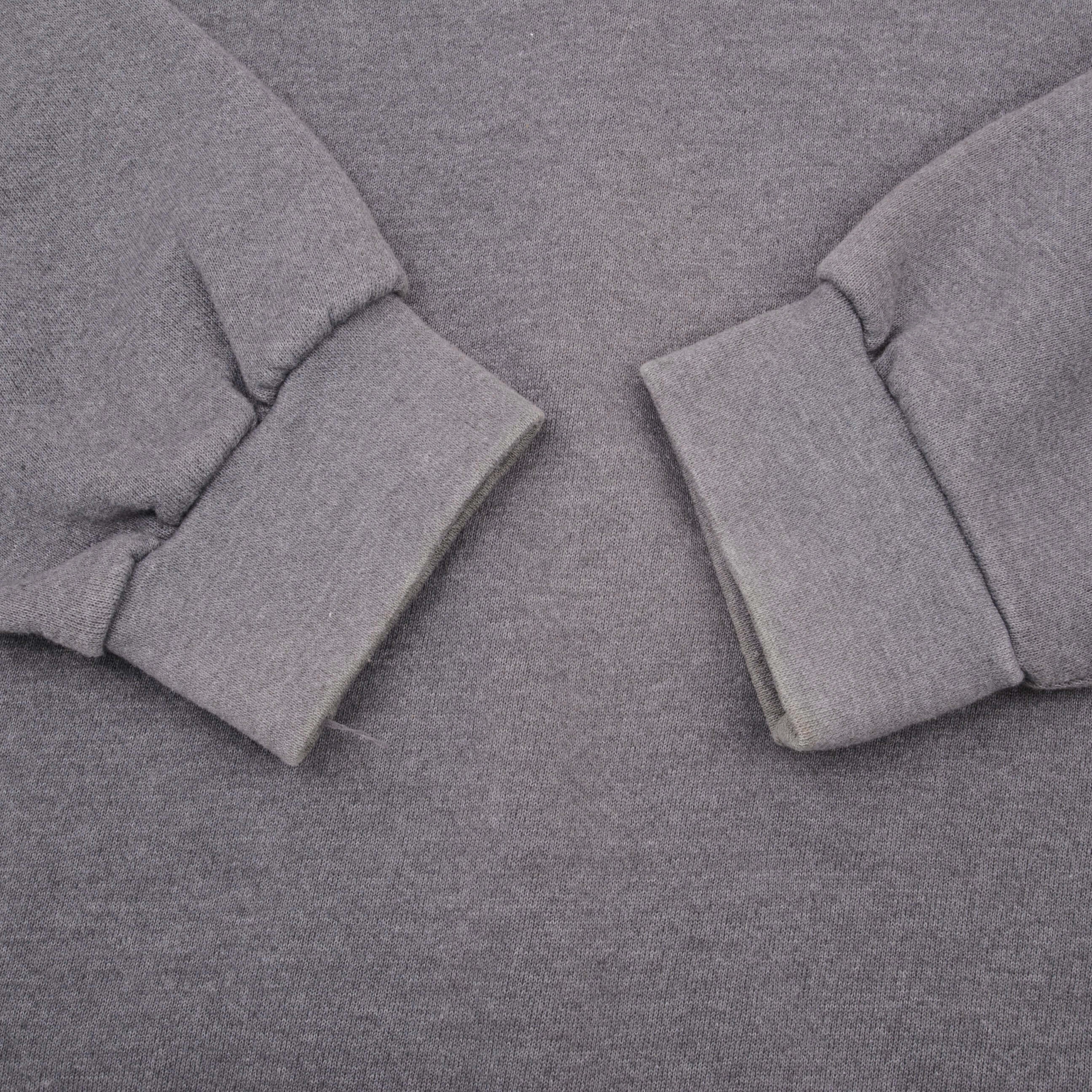 VINTAGE NIKE CLASSIC SWOOSH DARK GREY SWEATSHIRT 2000S SIZE MEDIUM MADE IN USA