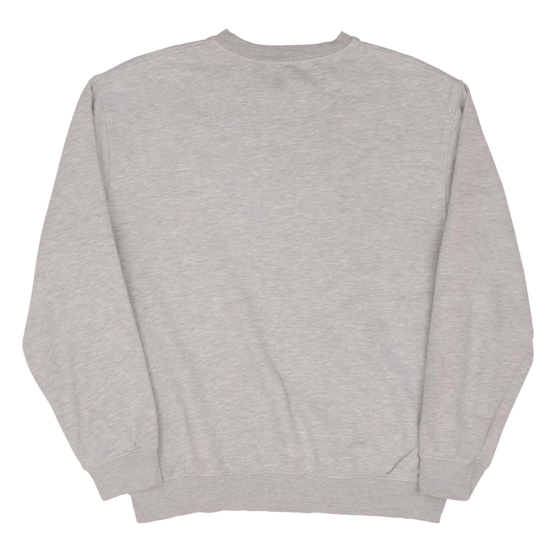 VINTAGE NIKE CLASSIC SWOOSH GRAY SWEATSHIRT 2000S SIZE LARGE