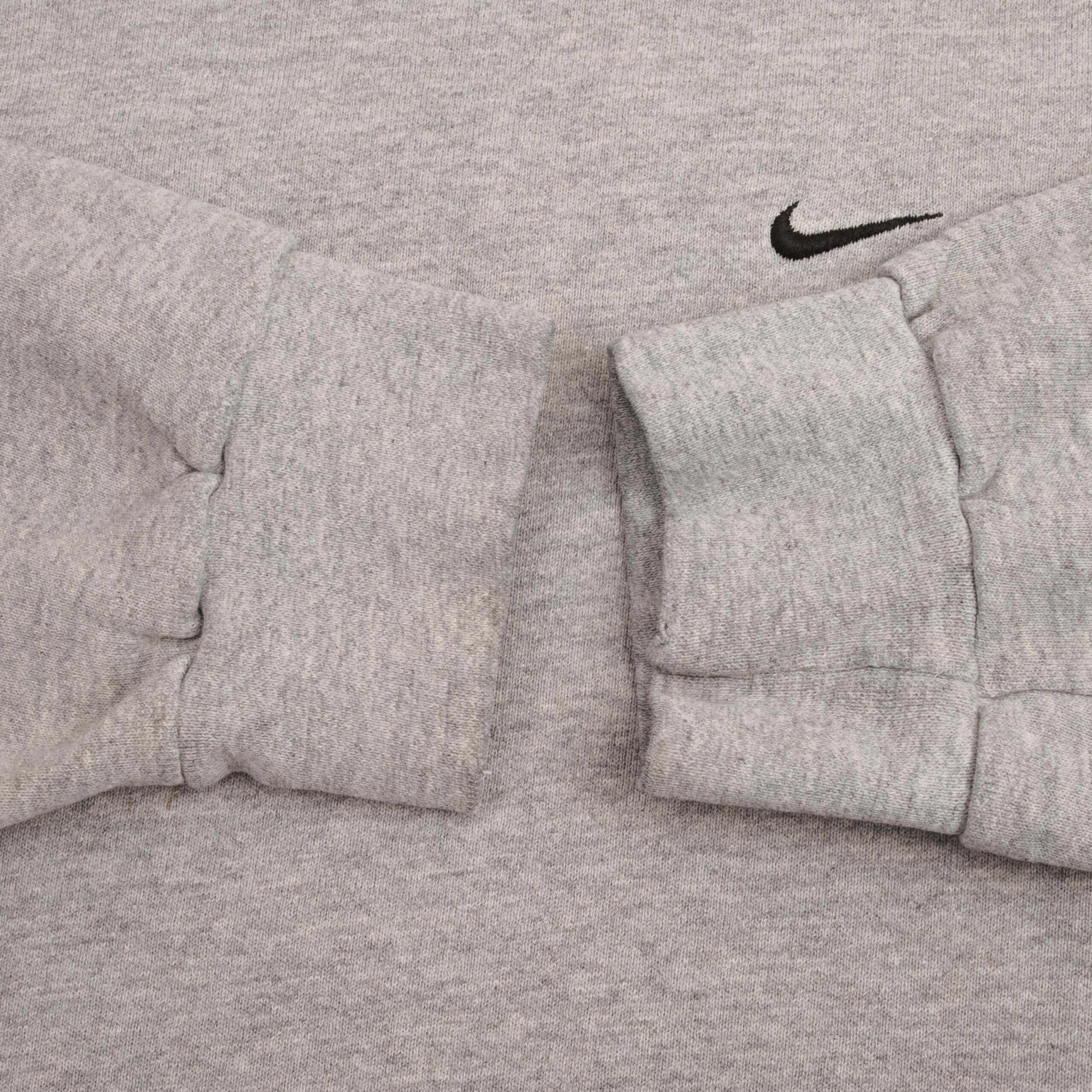 VINTAGE NIKE CLASSIC SWOOSH GRAY SWEATSHIRT 2000S SIZE MEDIUM