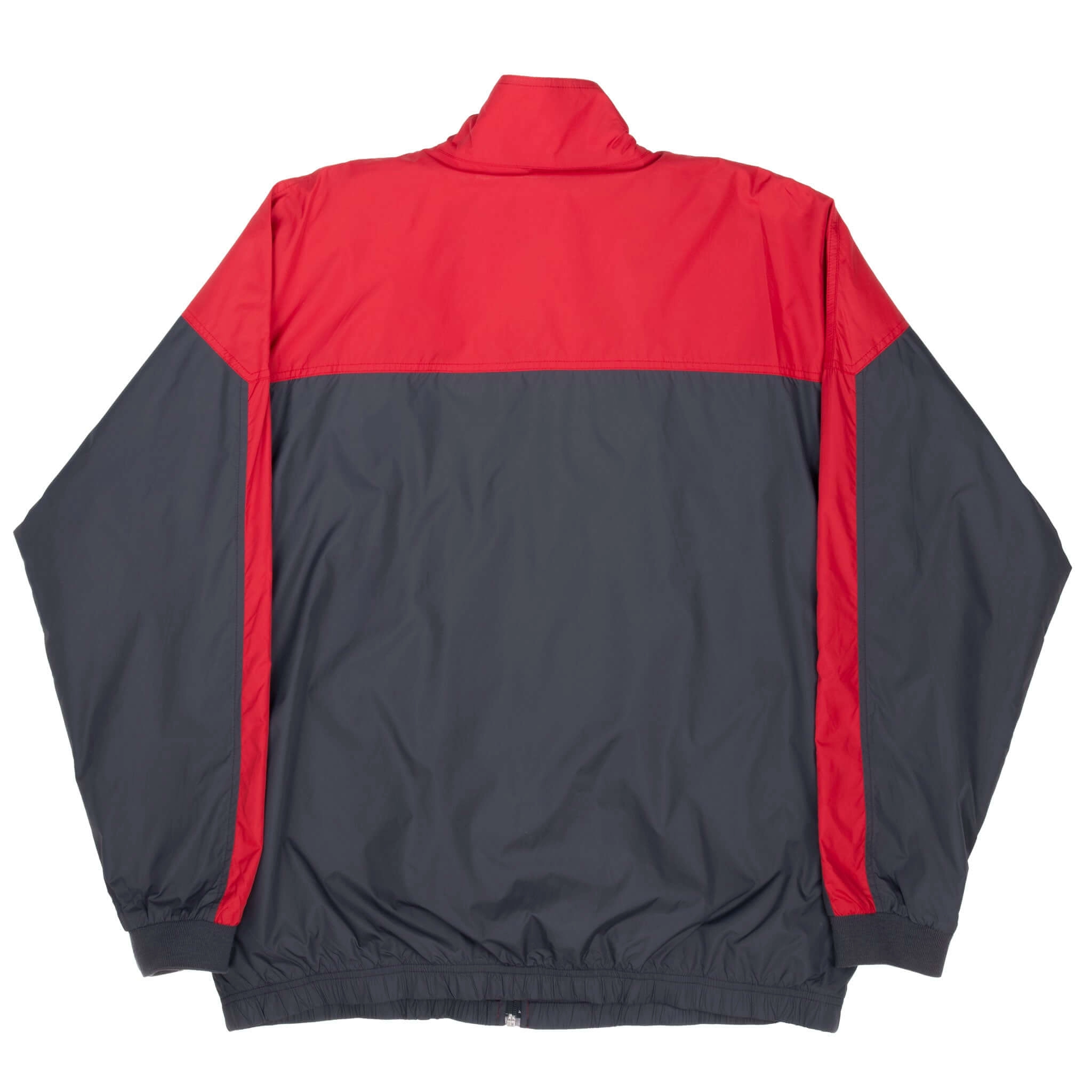 VINTAGE NIKE CLASSIC SWOOSH GREY & RED WINDBREAKER JACKET 2000S XL