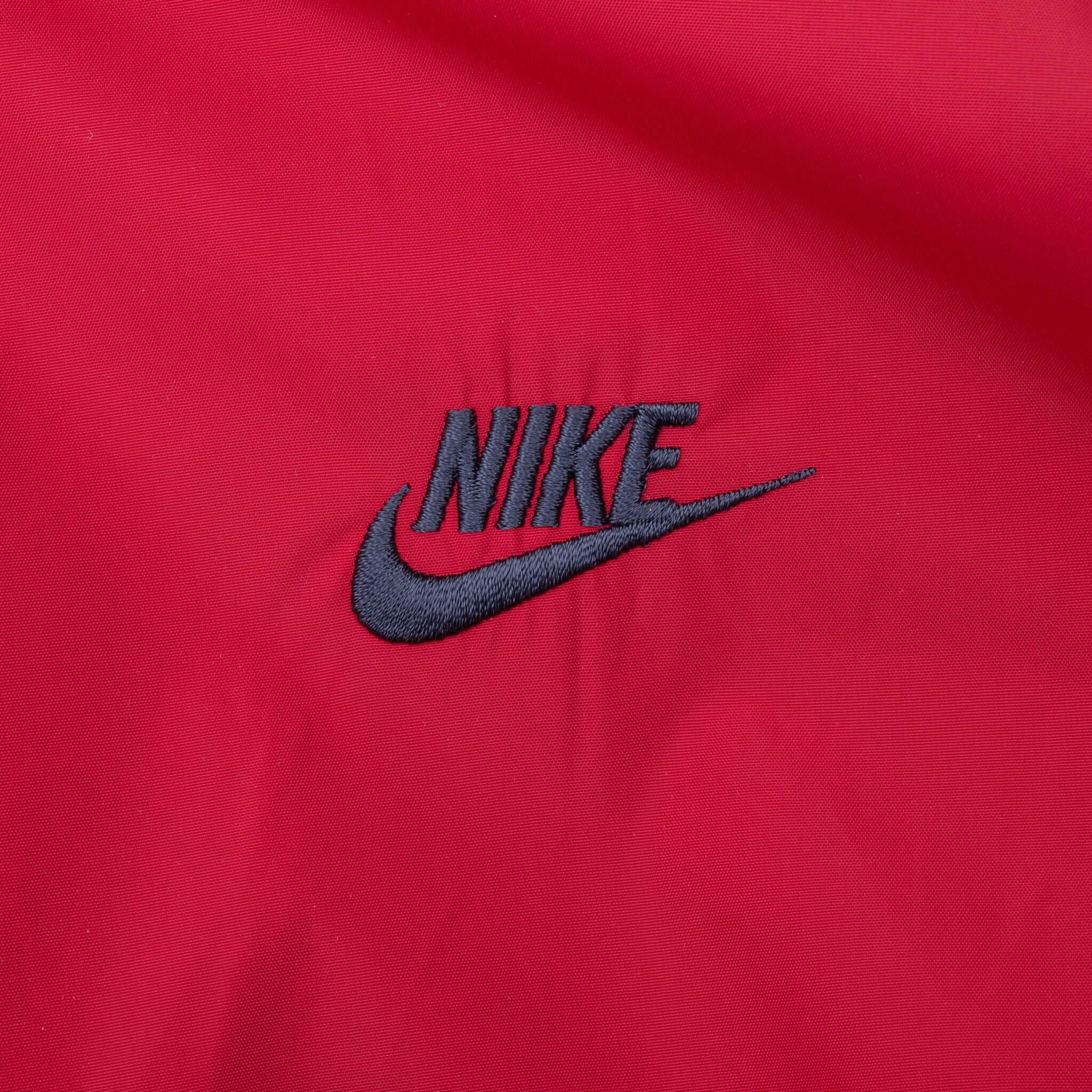 VINTAGE NIKE CLASSIC SWOOSH GREY & RED WINDBREAKER JACKET 2000S XL