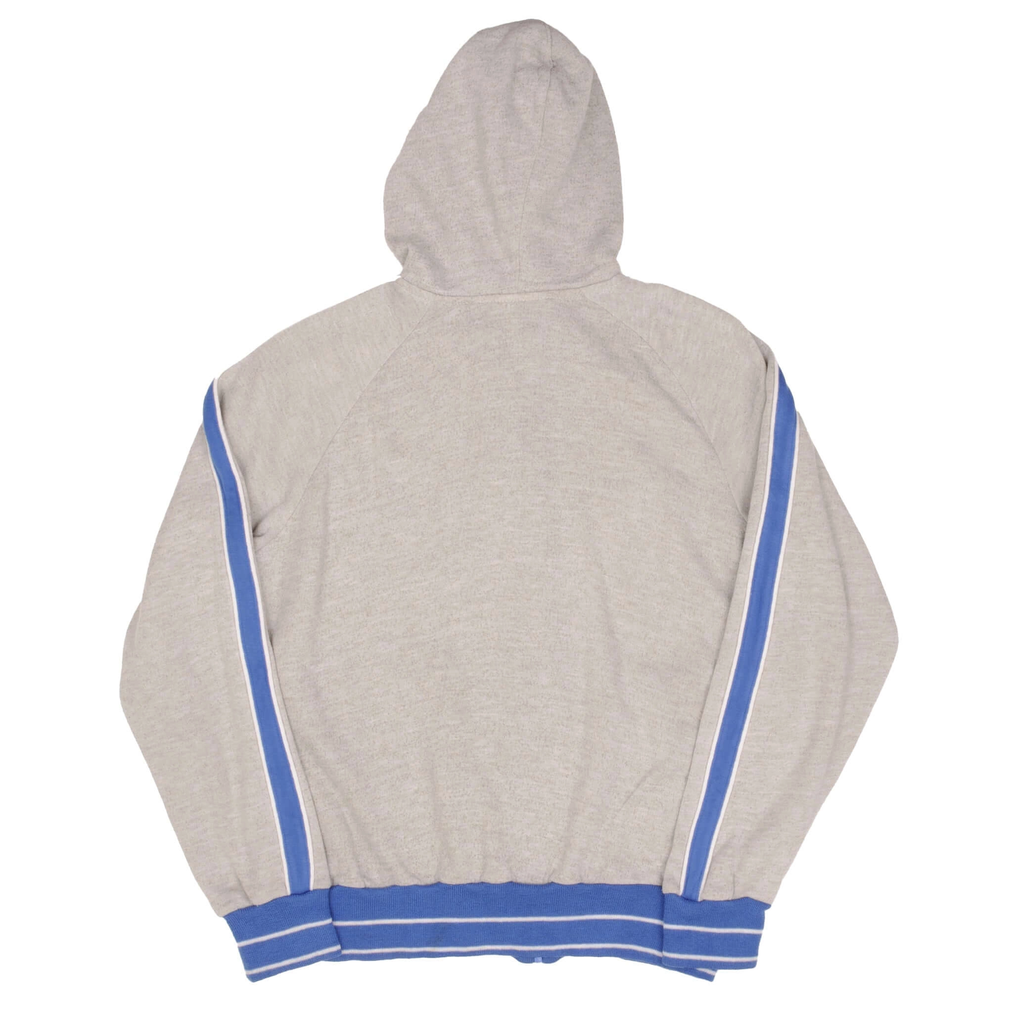VINTAGE NIKE CLASSIC SWOOSH GREY FULL ZIP HOODIE SWEATSHIRT 1970S SIZE MEDIUM