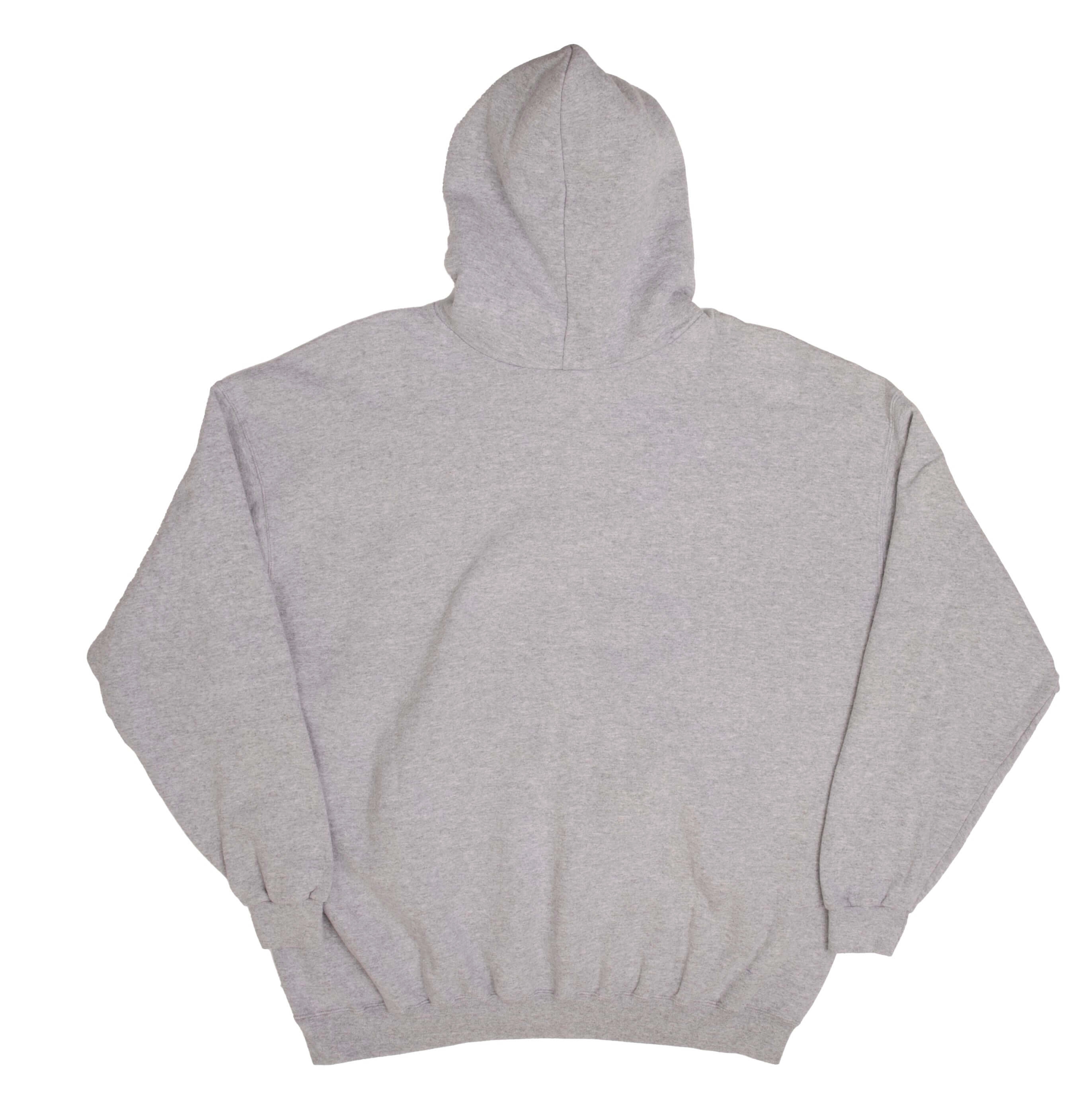 VINTAGE NIKE CLASSIC SWOOSH GREY HOODIE SWEATSHIRT 1990S SIZE XL MADE IN USA