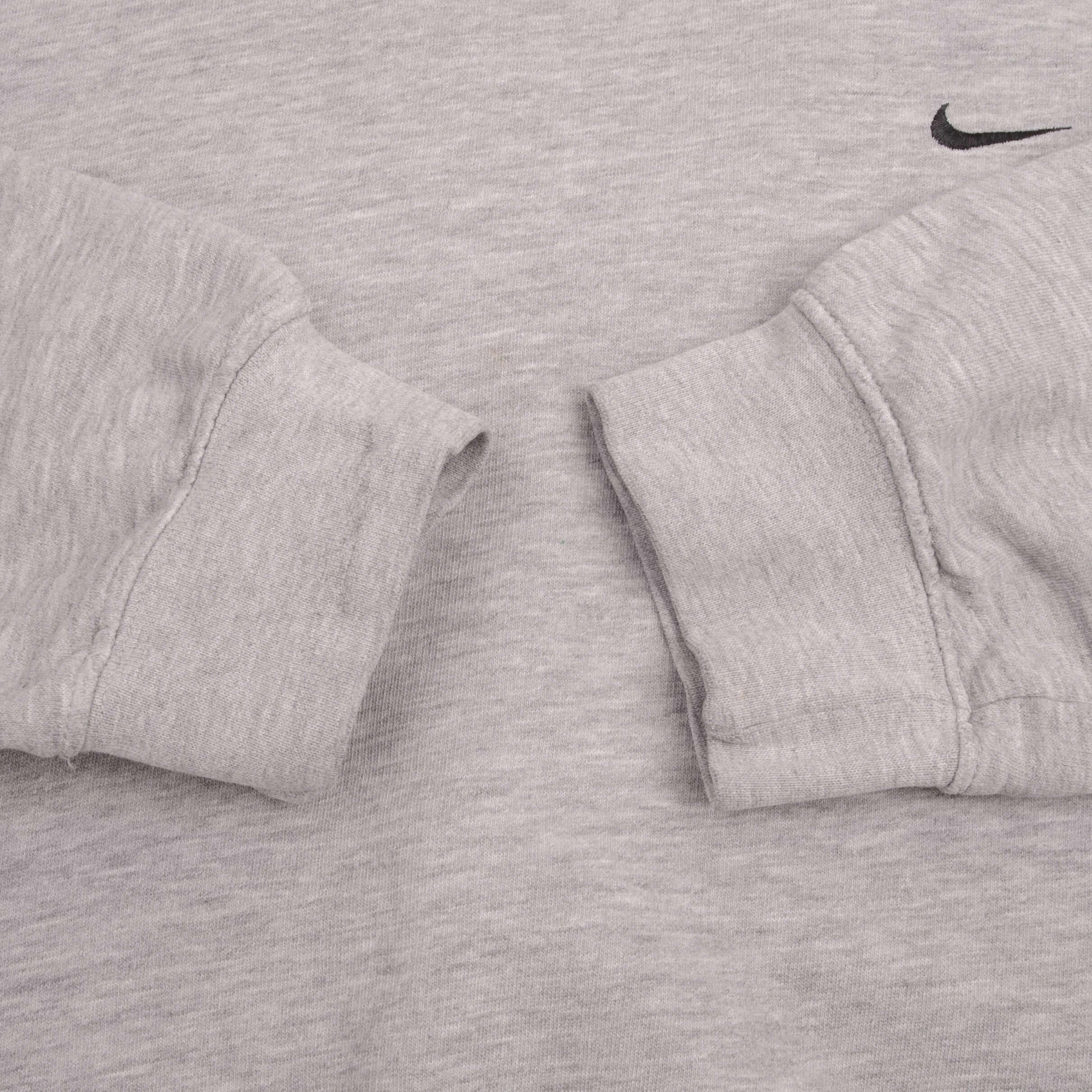 VINTAGE NIKE CLASSIC SWOOSH GREY SWEATSHIRT 2000S SIZE 2XL