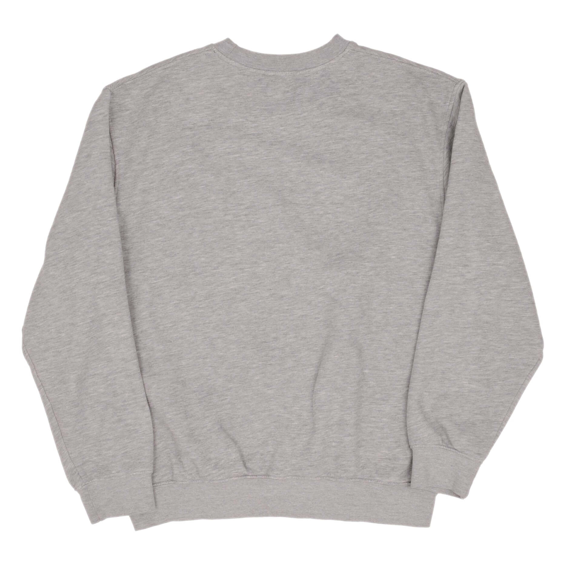 VINTAGE NIKE CLASSIC SWOOSH GREY SWEATSHIRT 2000S SIZE LARGE