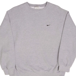 VINTAGE NIKE CLASSIC SWOOSH GREY SWEATSHIRT 2000S SIZE LARGE