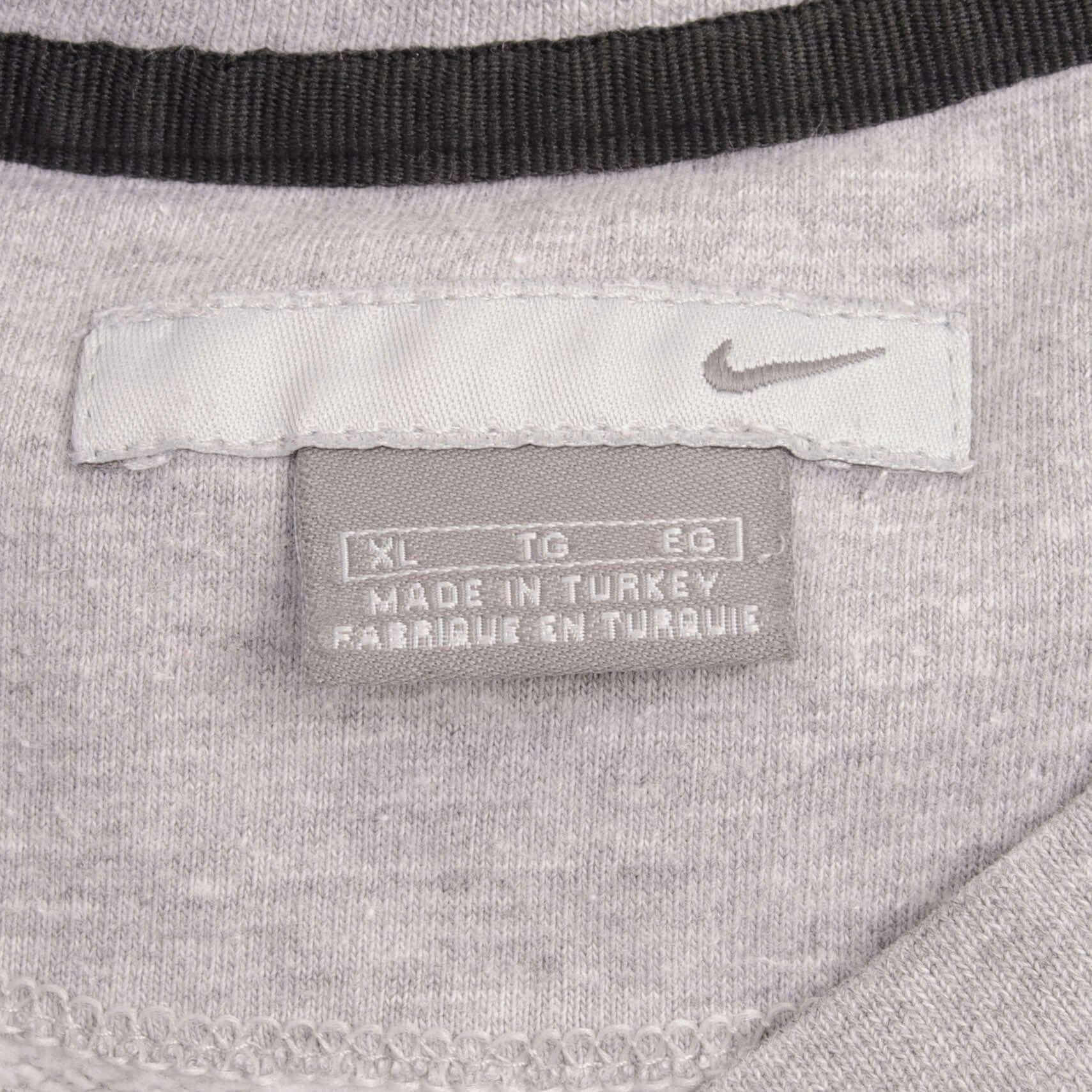 VINTAGE NIKE CLASSIC SWOOSH GREY SWEATSHIRT 2000S SIZE XL