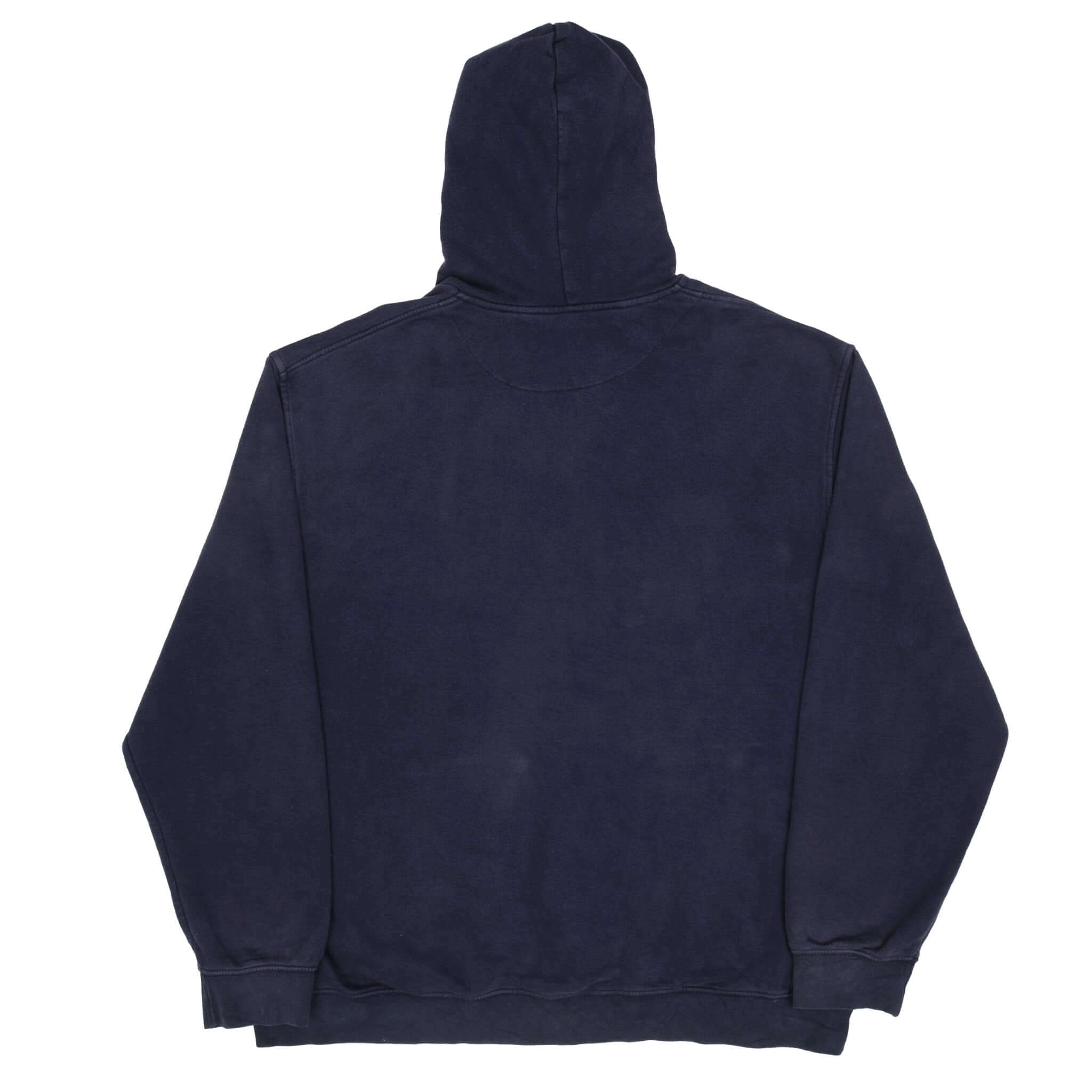 VINTAGE NIKE CLASSIC SWOOSH NAVY BLUE HOODIE SWEATSHIRT 2000S SIZE 2XL