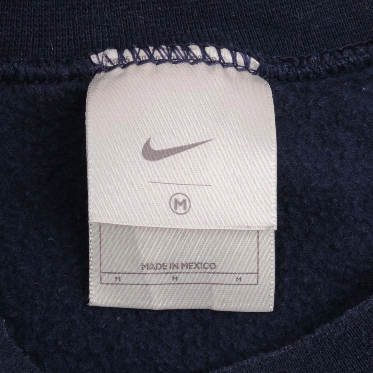 VINTAGE NIKE CLASSIC SWOOSH NAVY BLUE SWEATSHIRT 2000S SIZE MEDIUM