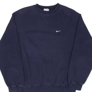 VINTAGE NIKE CLASSIC SWOOSH NAVY BLUE SWEATSHIRT 2000S SIZE MEDIUM