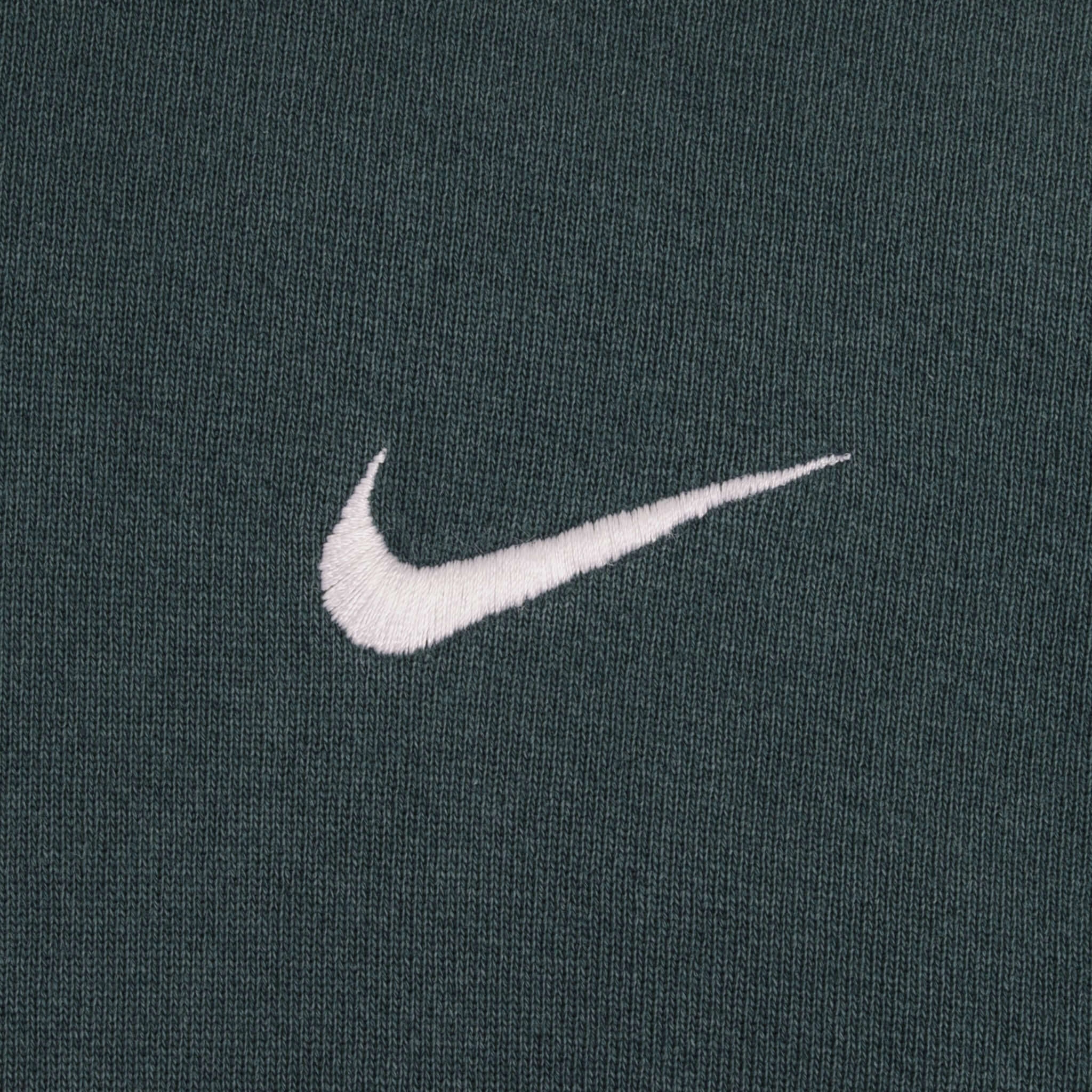 VINTAGE NIKE CLASSIC SWOOSH PINE GREEN HOODIE SWEATSHIRT 1990S LARGE MADE IN USA