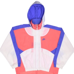 VINTAGE NIKE CLASSIC SWOOSH PINK WOMAN WINDBREAKER JACKET 1990S SIZE MEDIUM