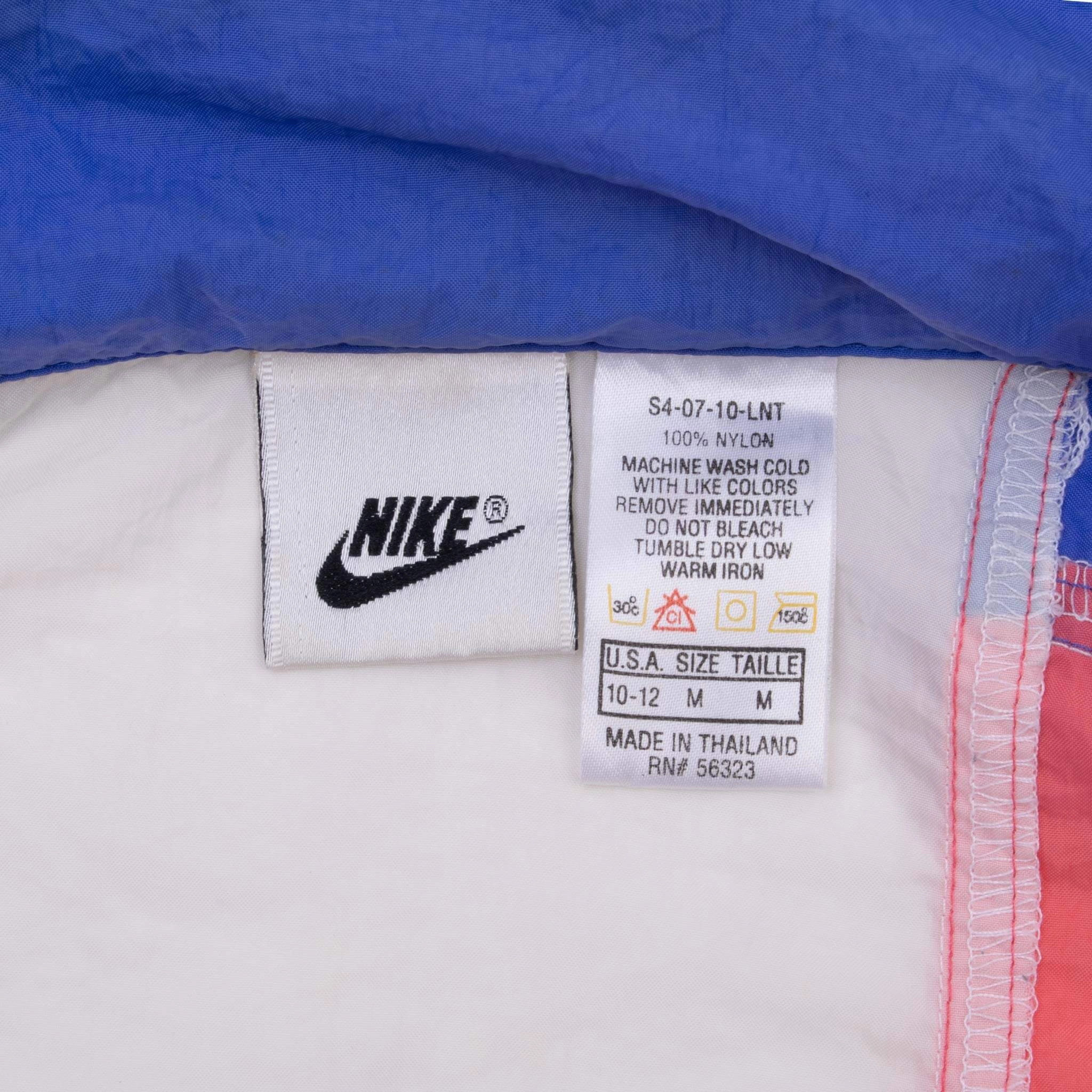 VINTAGE NIKE CLASSIC SWOOSH PINK WOMAN WINDBREAKER JACKET 1990S SIZE MEDIUM