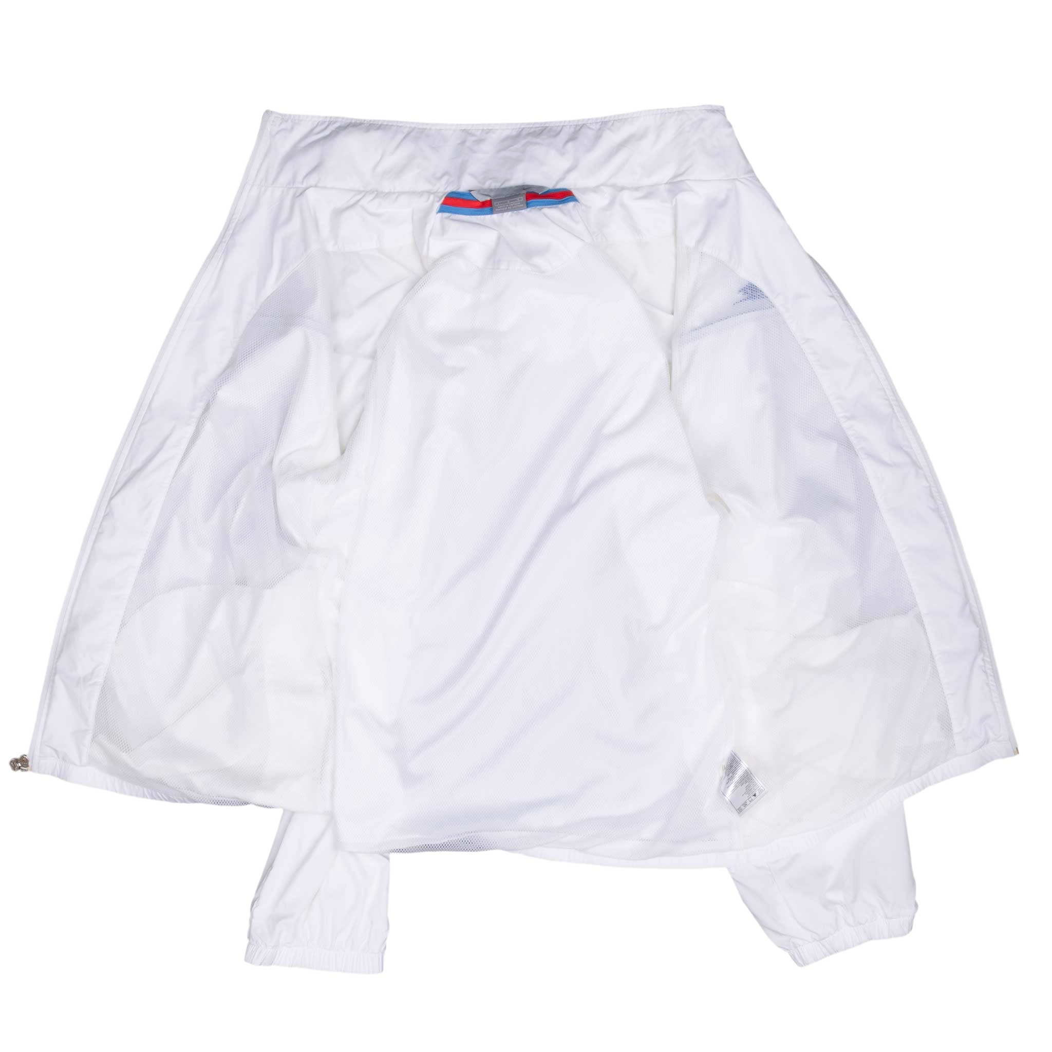 VINTAGE NIKE CLASSIC SWOOSH WHITE WINDBREAKER JACKET 2000S LARGE