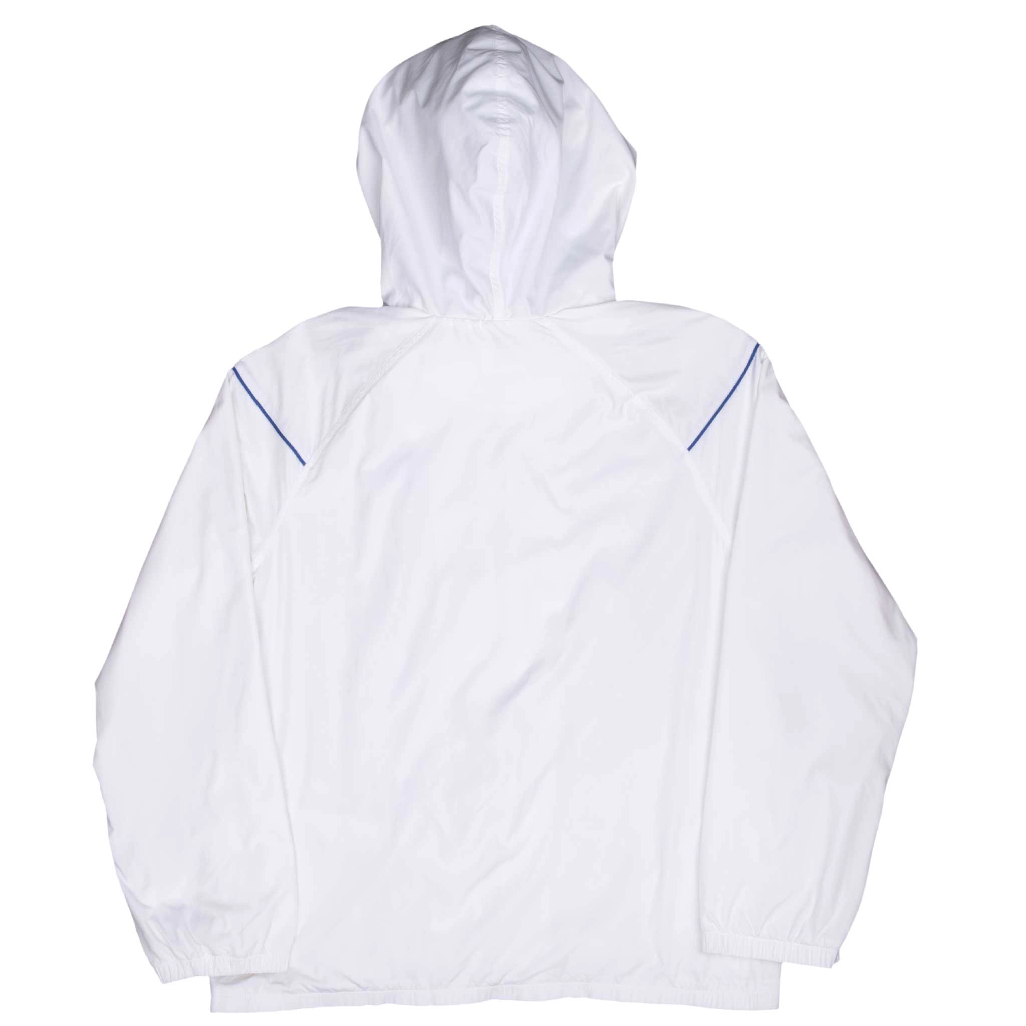 VINTAGE NIKE CLASSIC SWOOSH WHITE WINDBREAKER JACKET 2000S LARGE