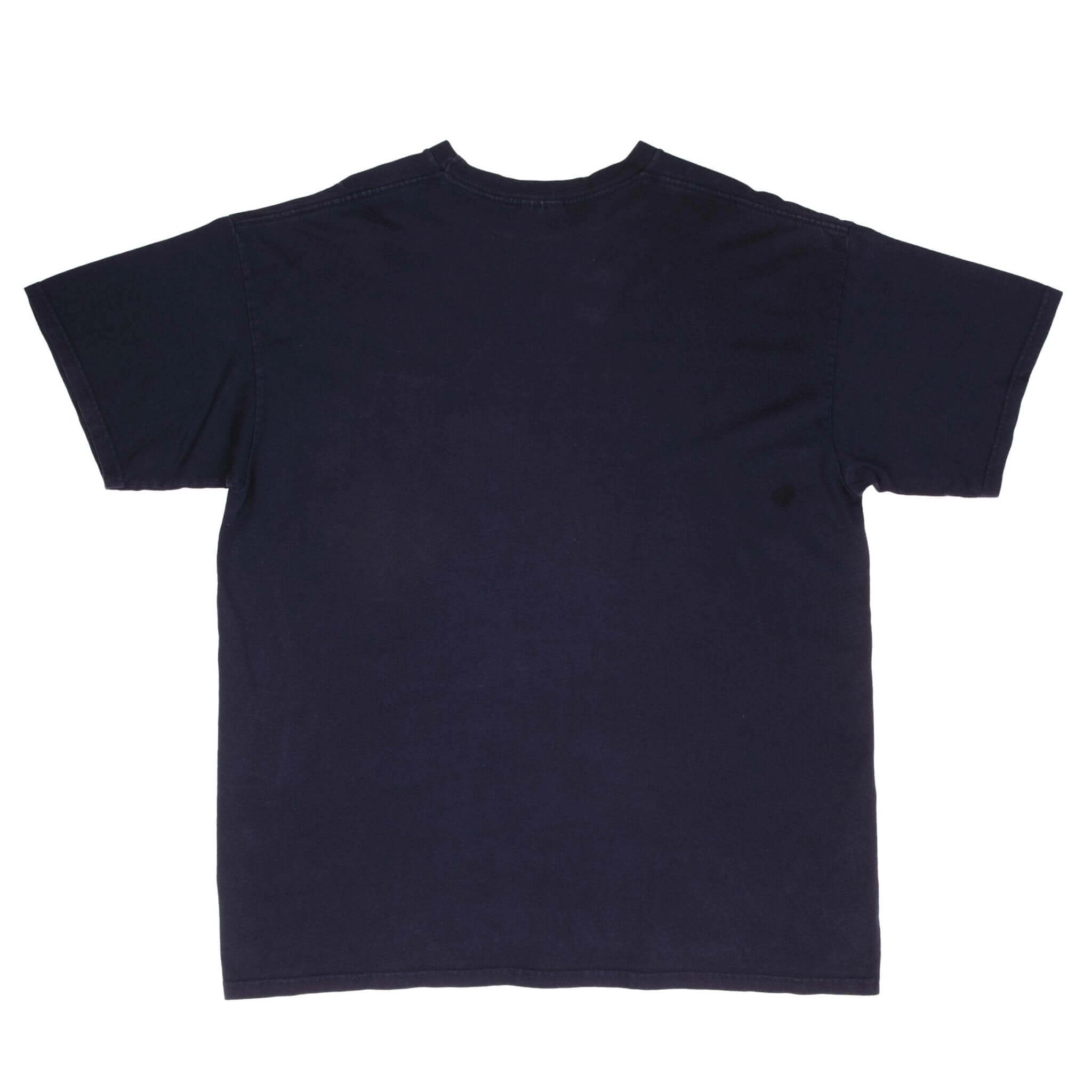 VINTAGE NIKE NAVY CLASSIC SWOOSH TEE SHIRT 1990S SIZE XL