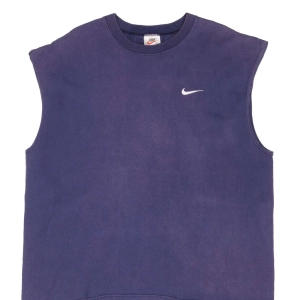 VINTAGE NIKE SWOOSH NAVY BLUE TANK TOP TEE SHIRT 1990S SIZE XL MADE IN USA