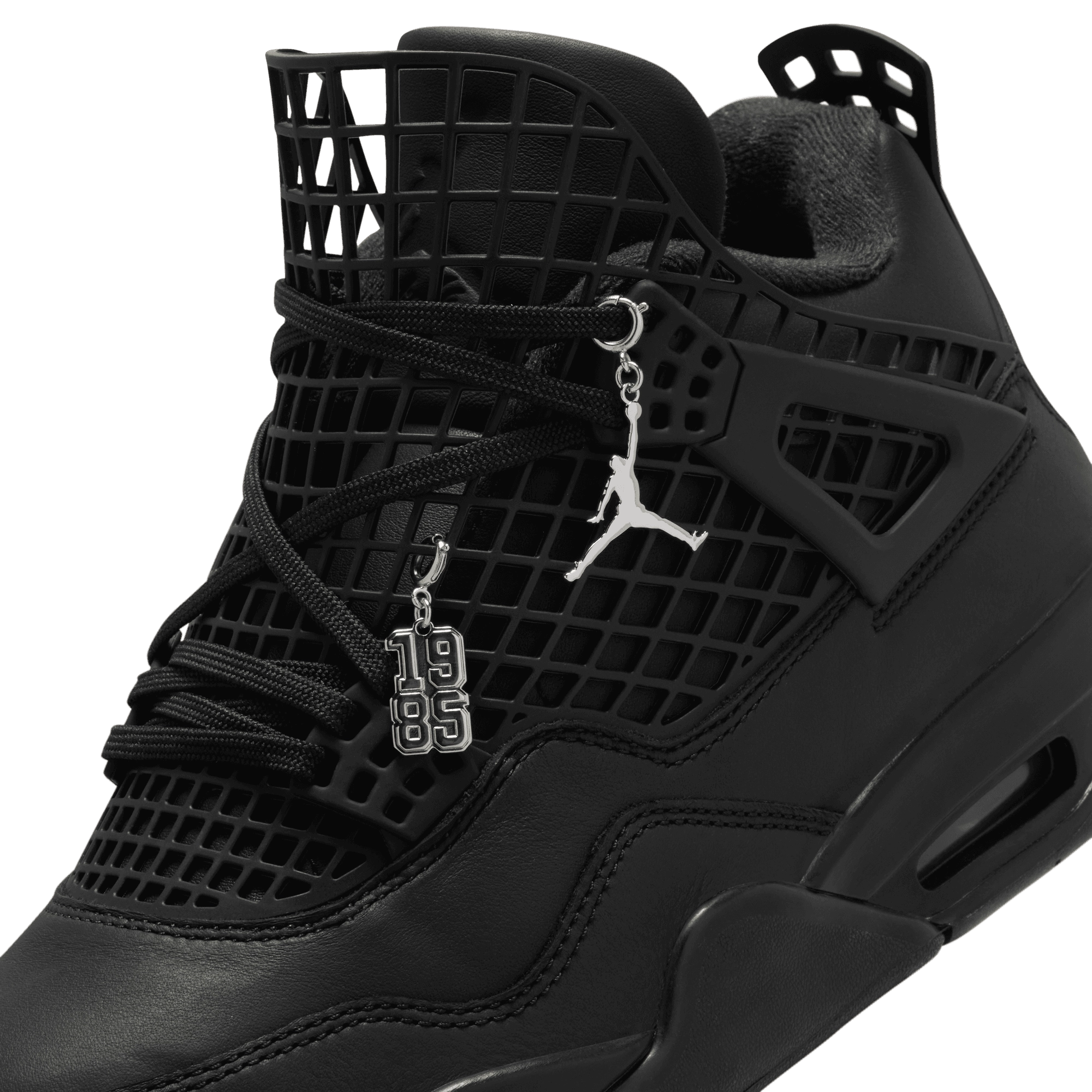 Wmns Air Jordan 4 Net 'Triple Black'