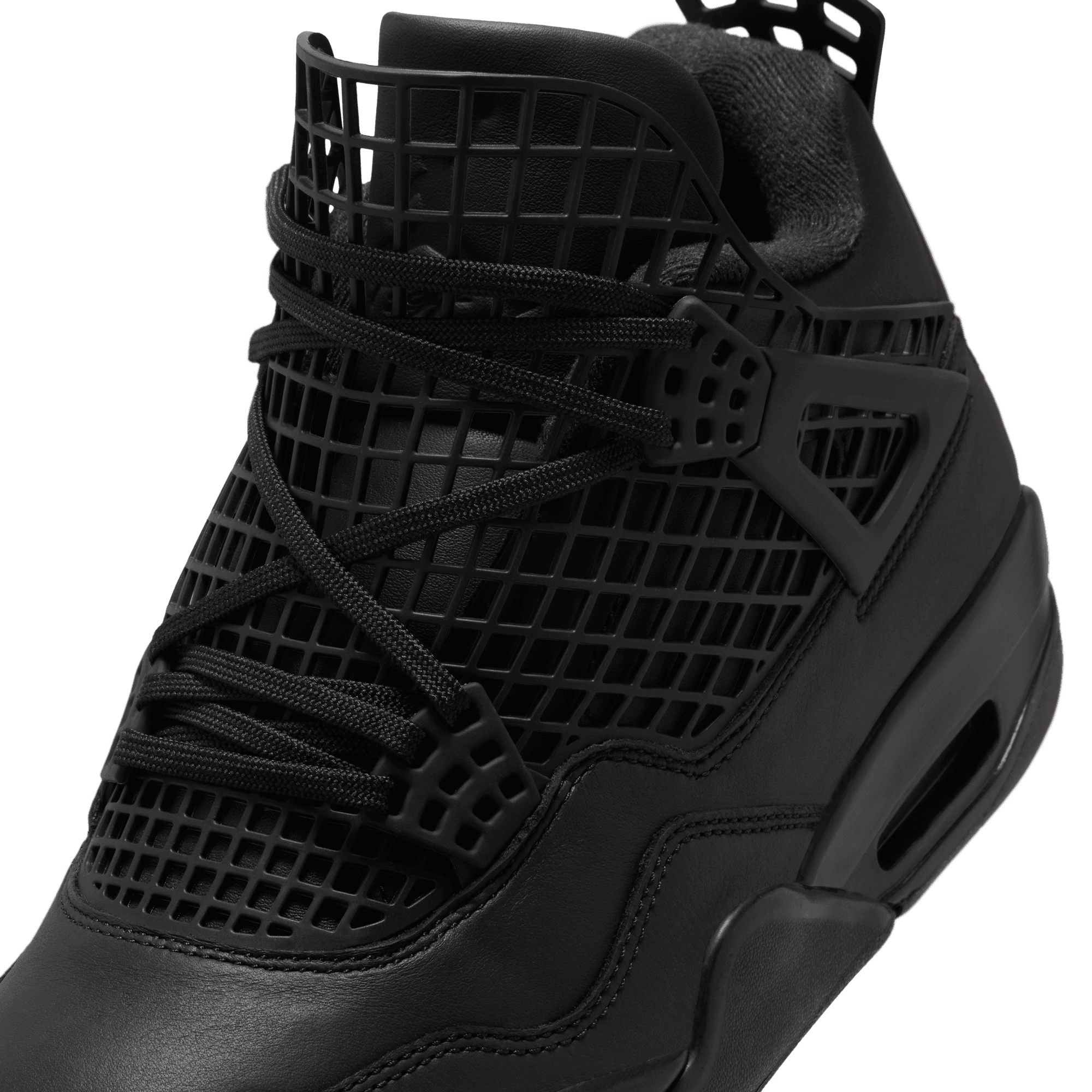 Wmns Air Jordan 4 Net 'Triple Black'