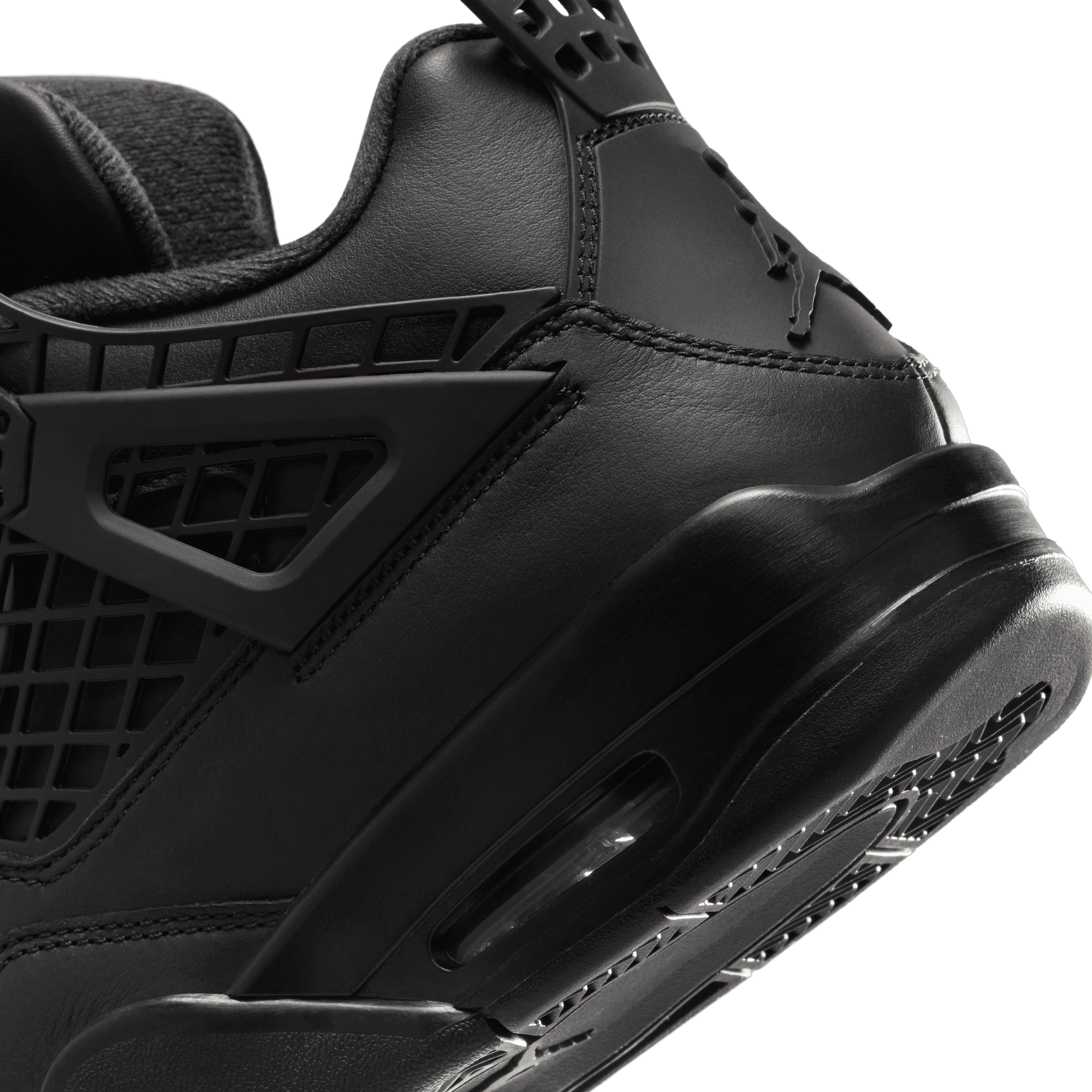 Wmns Air Jordan 4 Net 'Triple Black'